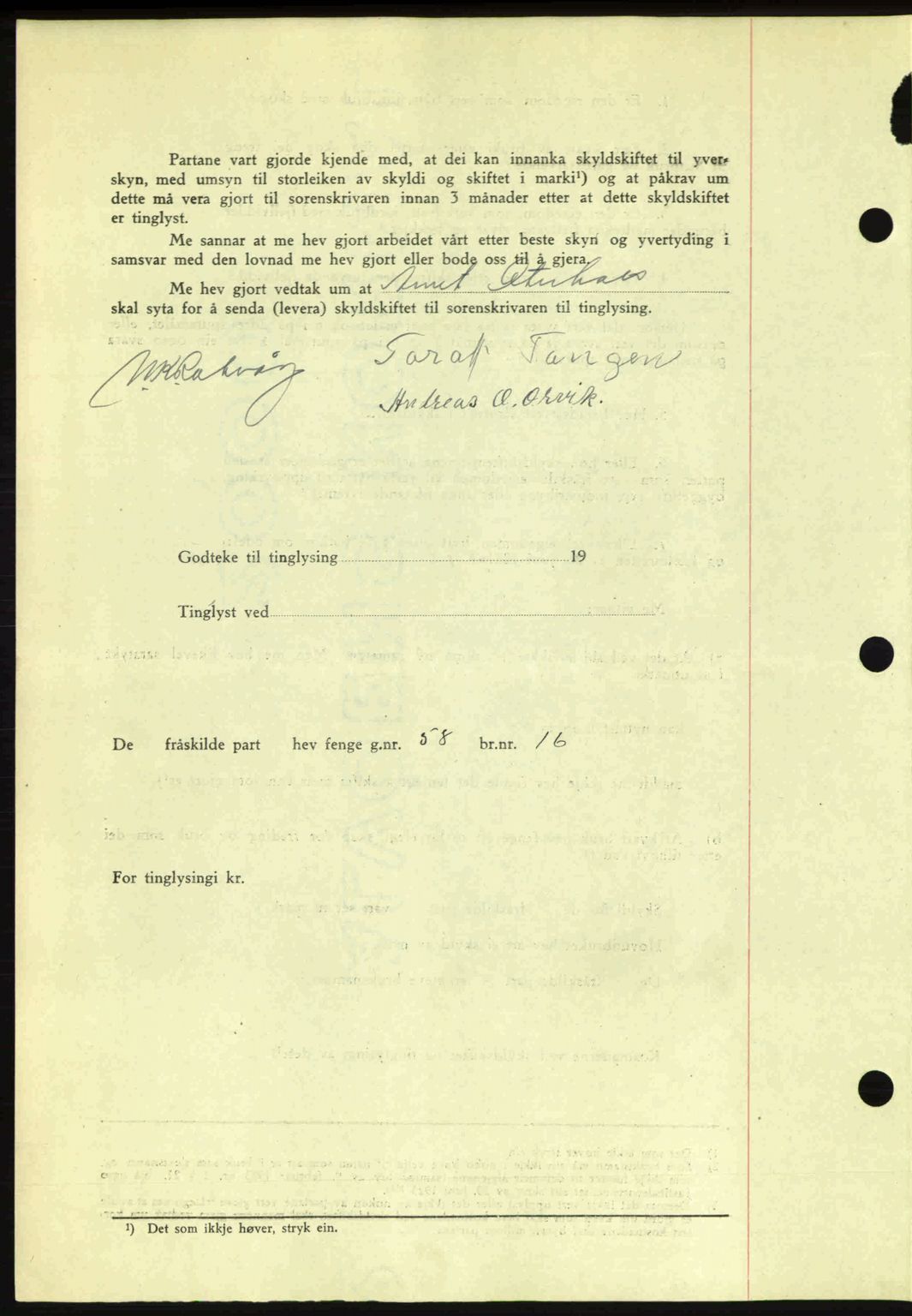 Romsdal sorenskriveri, AV/SAT-A-4149/1/2/2C: Mortgage book no. A14, 1943-1943, Diary no: : 893/1943