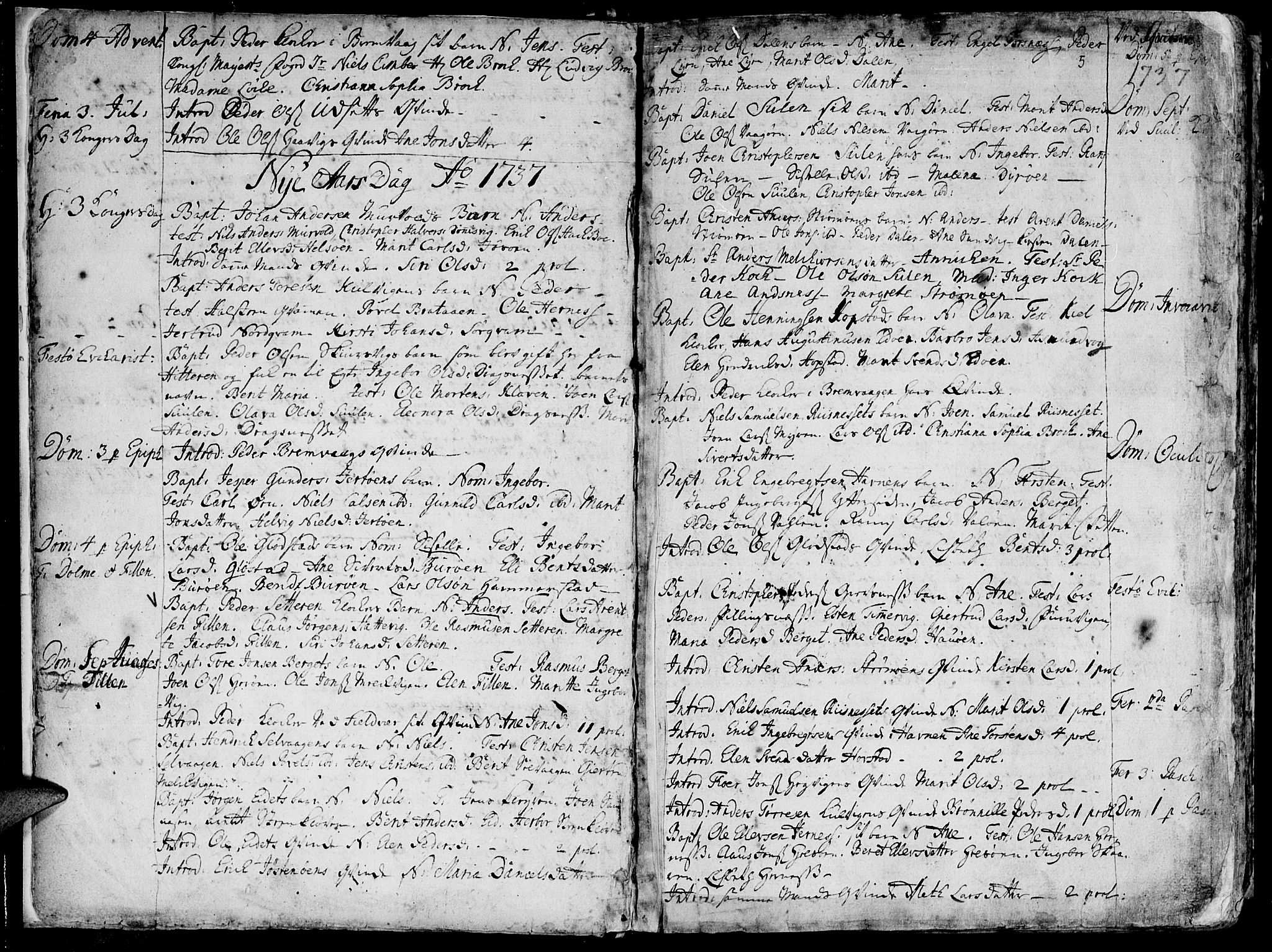 Ministerialprotokoller, klokkerbøker og fødselsregistre - Sør-Trøndelag, SAT/A-1456/634/L0525: Parish register (official) no. 634A01, 1736-1775, p. 5