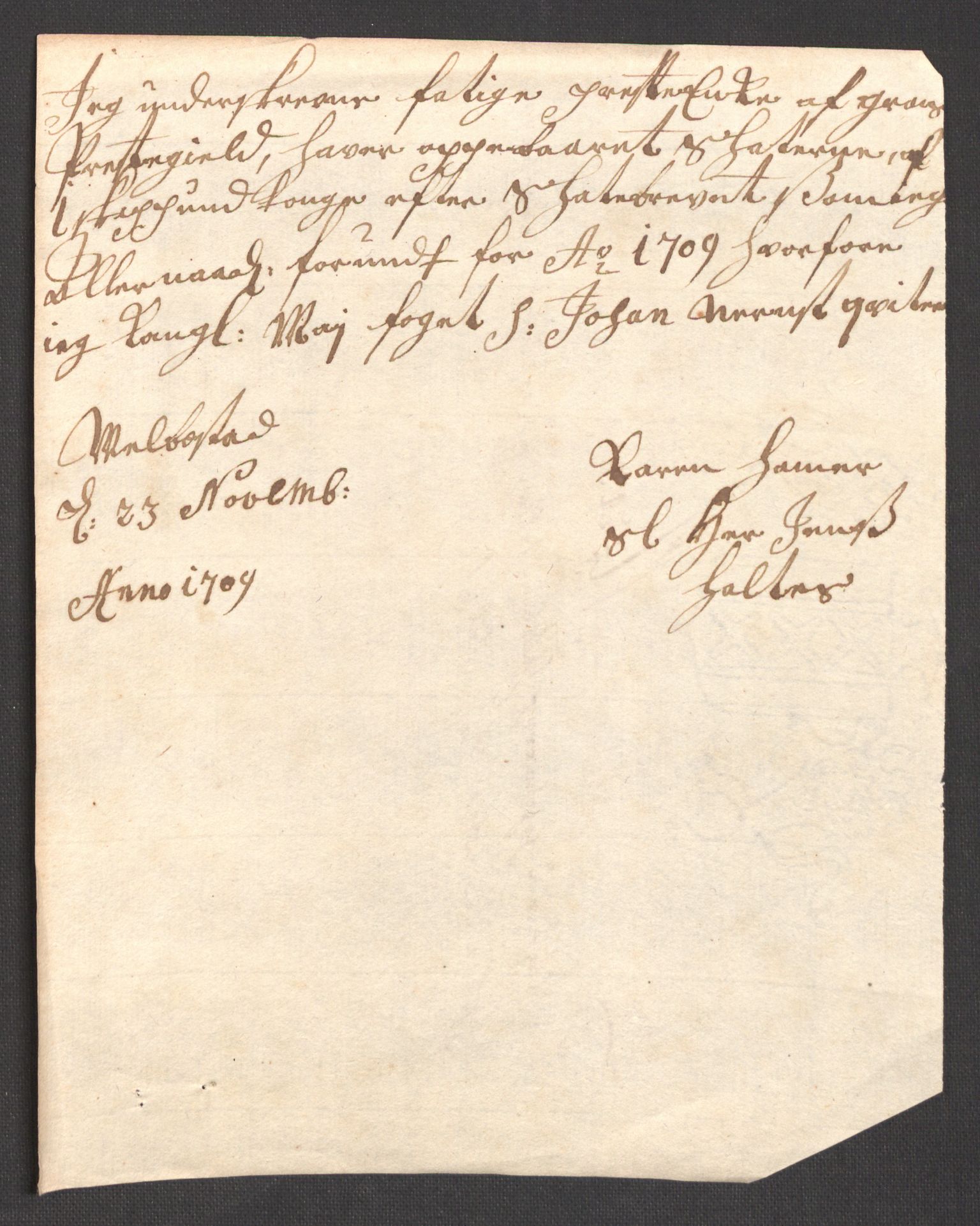 Rentekammeret inntil 1814, Reviderte regnskaper, Fogderegnskap, AV/RA-EA-4092/R18/L1306: Fogderegnskap Hadeland, Toten og Valdres, 1709, p. 326