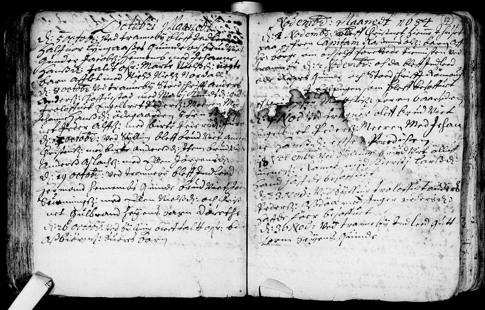 Lier kirkebøker, SAKO/A-230/F/Fa/L0001: Parish register (official) no. I 1, 1672-1701, p. 87