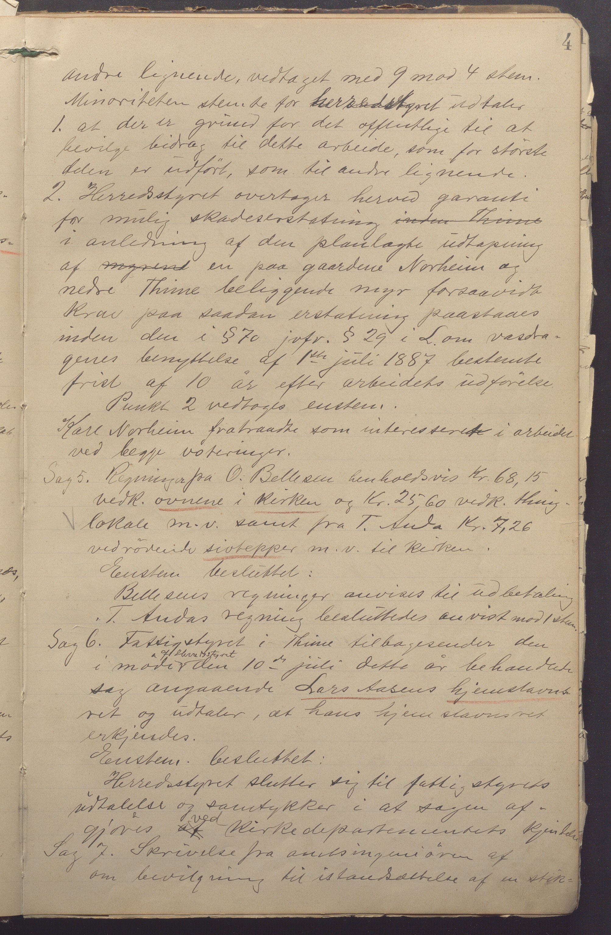 Time kommune - Formannskapet, IKAR/K-100592/A/Aa/L0005: Møtebok, 1901-1910, p. 4b