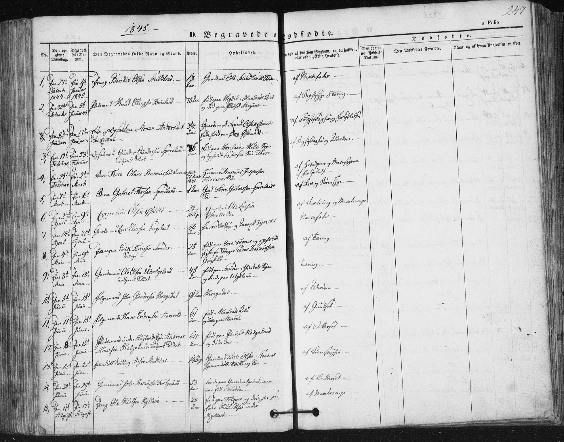 Høyland sokneprestkontor, SAST/A-101799/001/30BA/L0008: Parish register (official) no. A 8, 1841-1856, p. 247