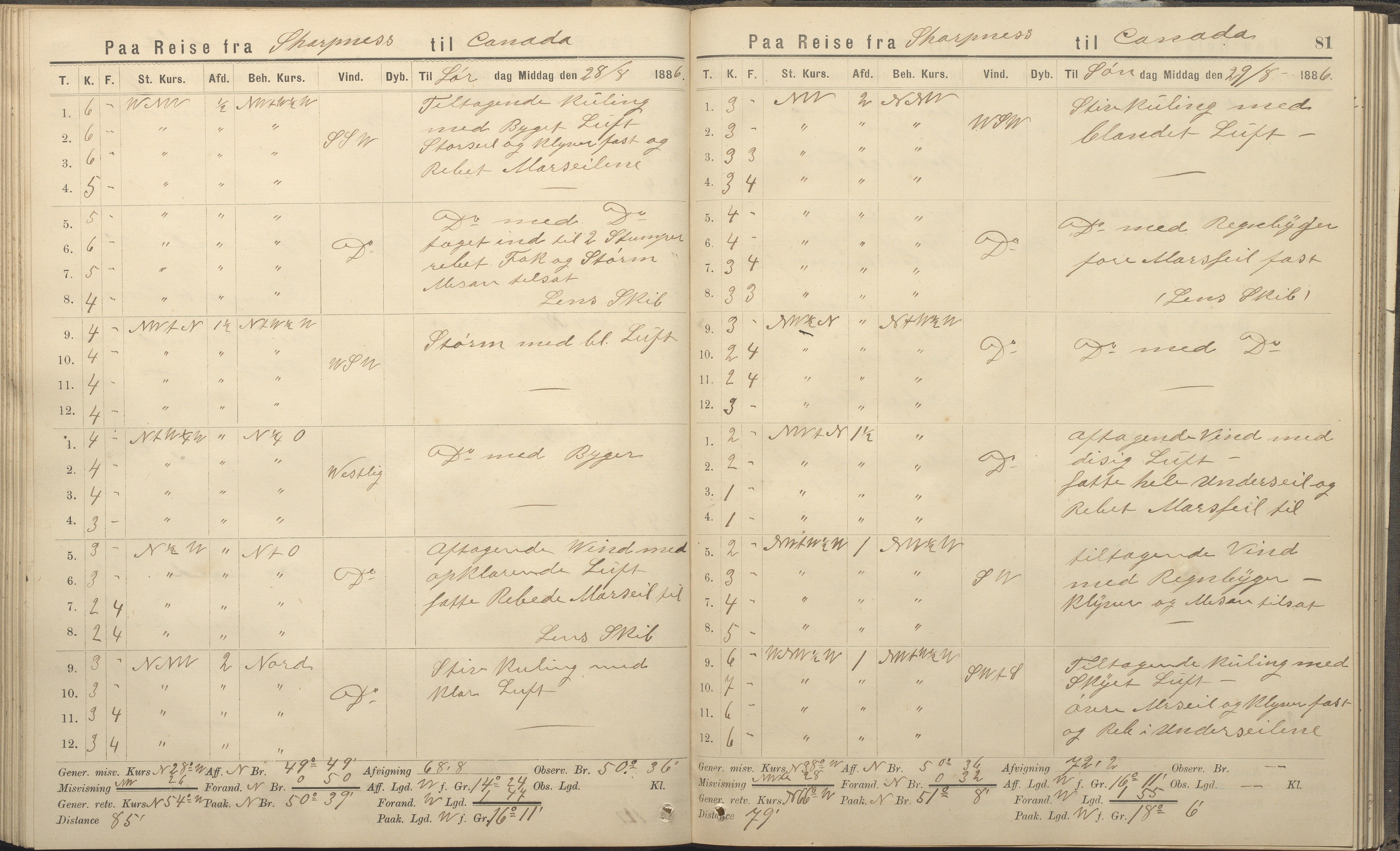 Fartøysarkivet, AAKS/PA-1934/F/L0339: Svadilfare (bark), 1858-1887, p. 81