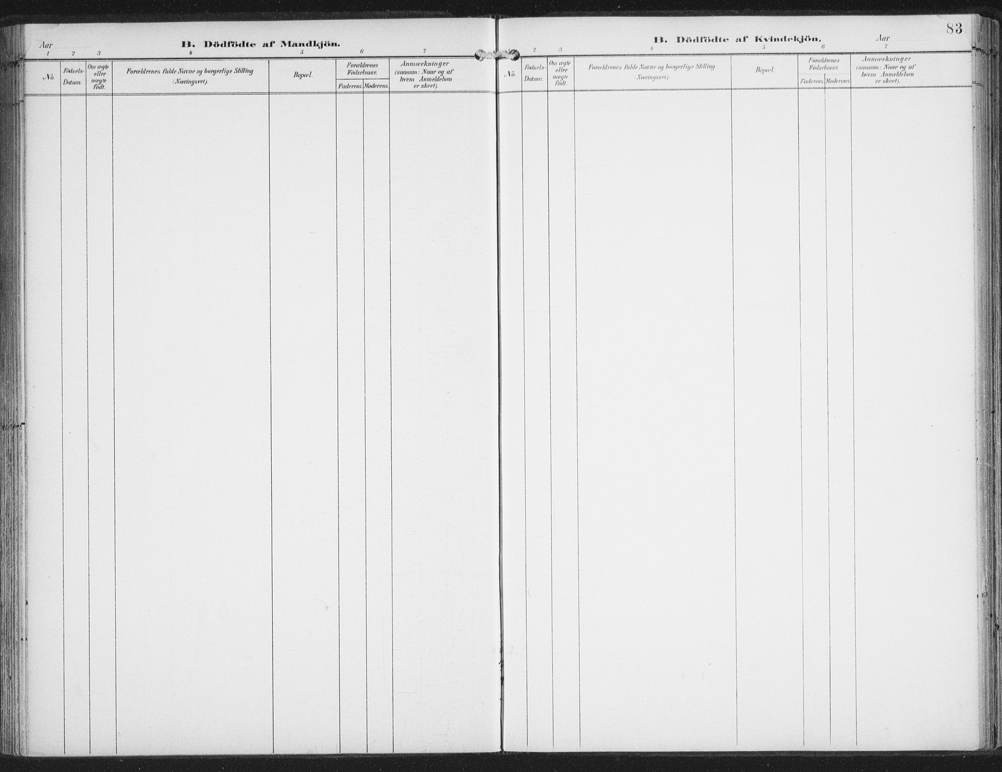 Lenvik sokneprestembete, AV/SATØ-S-1310/H/Ha/Haa/L0015kirke: Parish register (official) no. 15, 1896-1915, p. 83