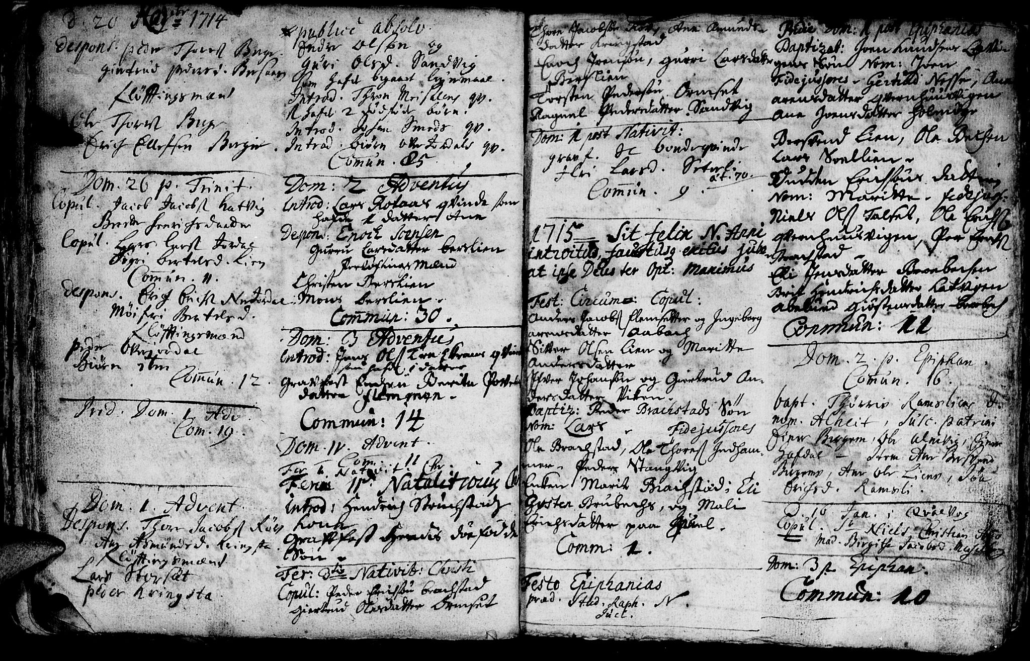 Ministerialprotokoller, klokkerbøker og fødselsregistre - Møre og Romsdal, AV/SAT-A-1454/586/L0977: Parish register (official) no. 586A03, 1706-1731