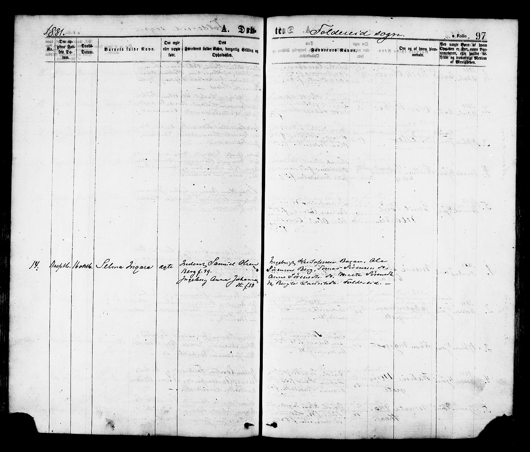 Ministerialprotokoller, klokkerbøker og fødselsregistre - Nord-Trøndelag, AV/SAT-A-1458/780/L0642: Parish register (official) no. 780A07 /2, 1878-1885, p. 97