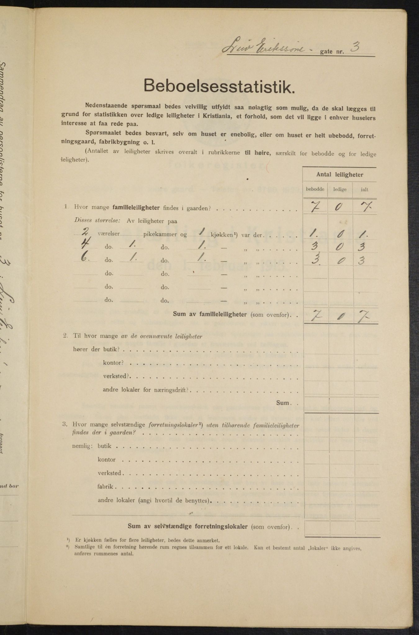 OBA, Municipal Census 1915 for Kristiania, 1915, p. 56932