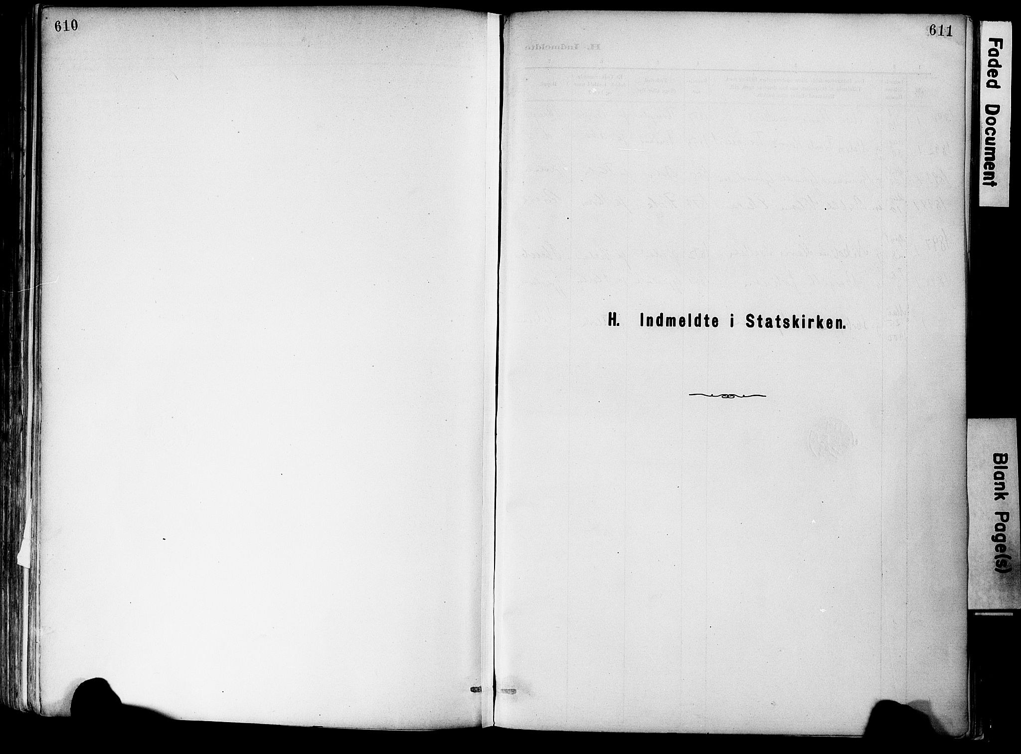 Dypvåg sokneprestkontor, SAK/1111-0007/F/Fa/Fab/L0001: Parish register (official) no. A 1, 1885-1912, p. 610-611