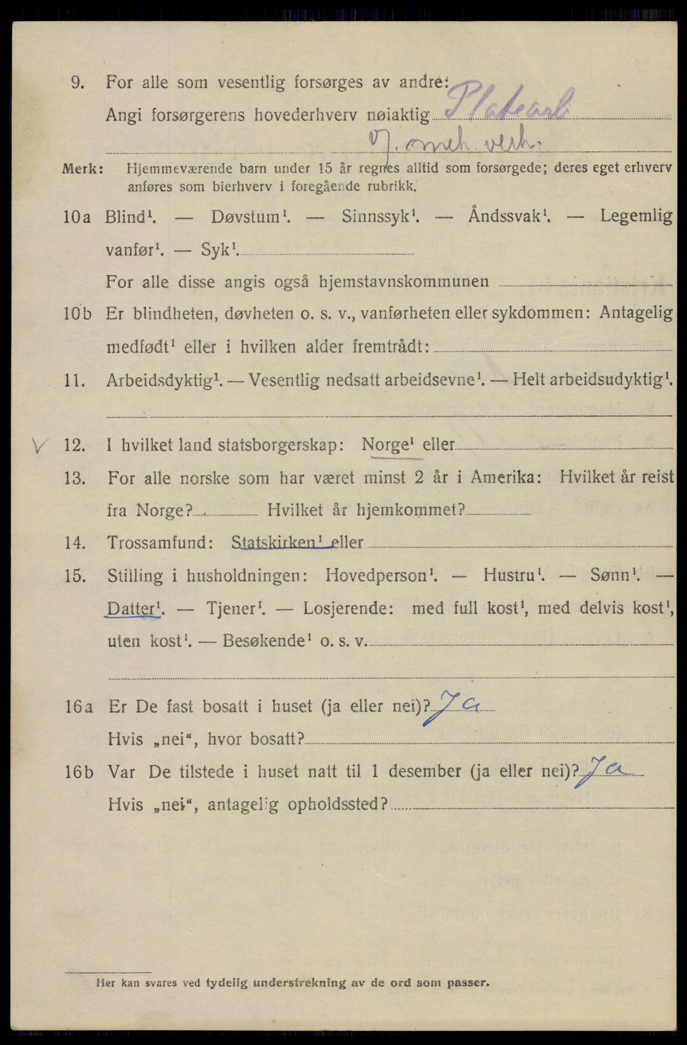 SAO, 1920 census for Kristiania, 1920, p. 306080