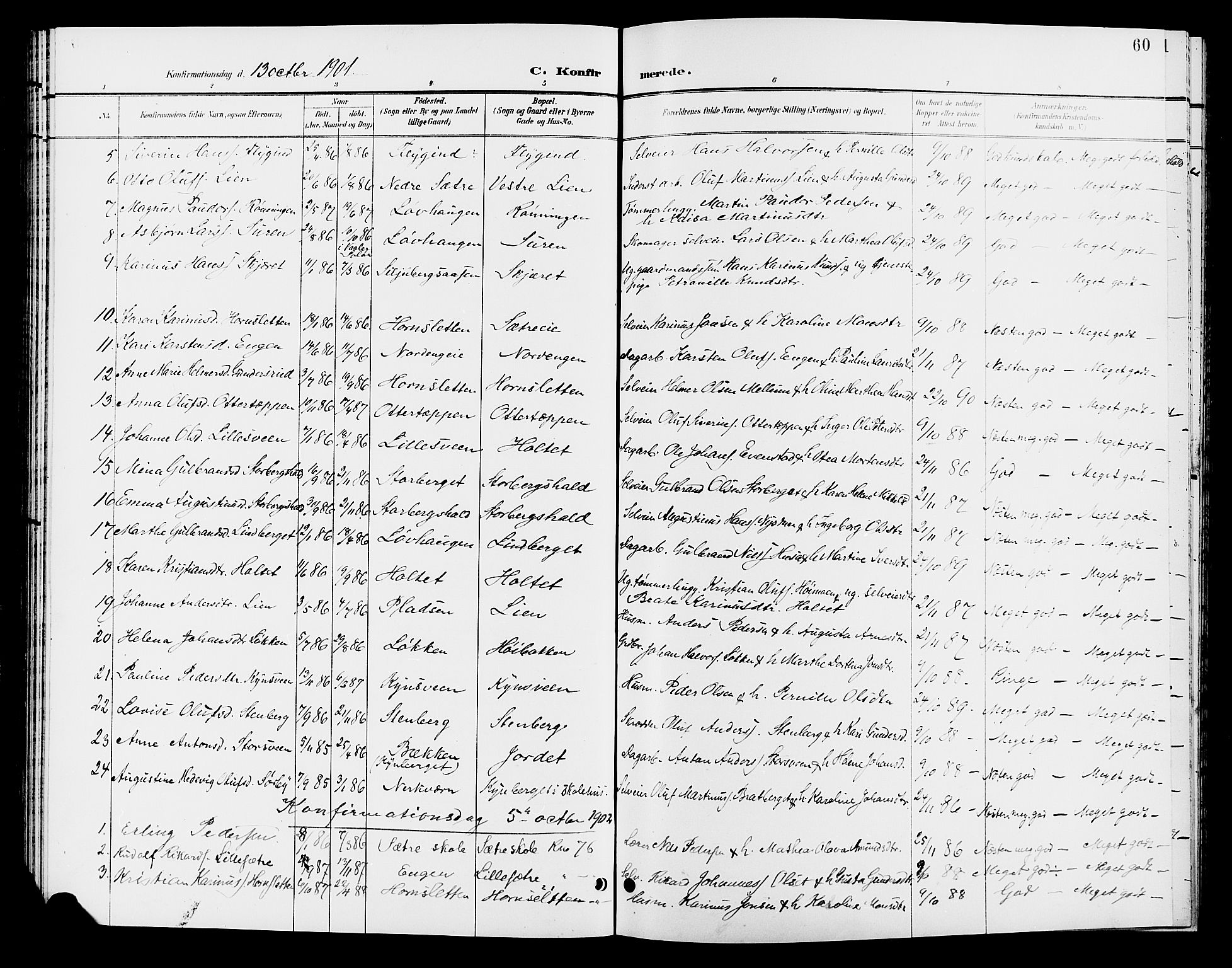 Elverum prestekontor, AV/SAH-PREST-044/H/Ha/Hab/L0006: Parish register (copy) no. 6, 1896-1907, p. 60