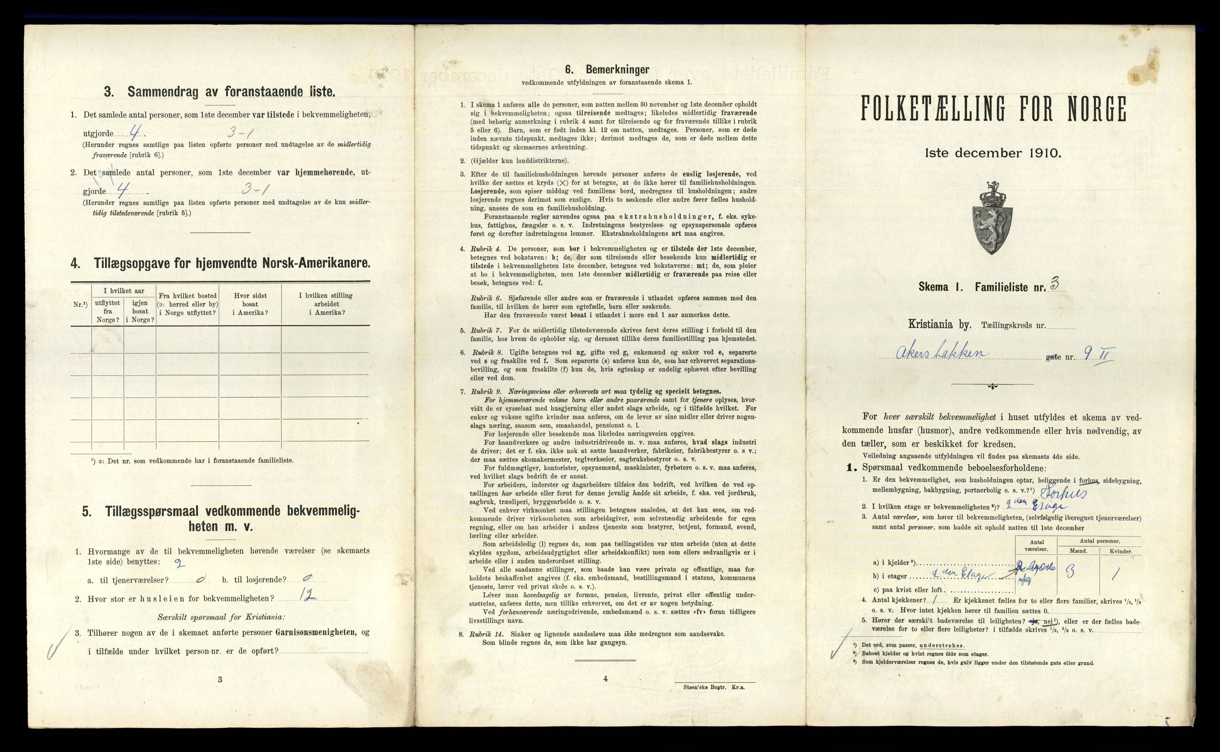 RA, 1910 census for Kristiania, 1910, p. 1785