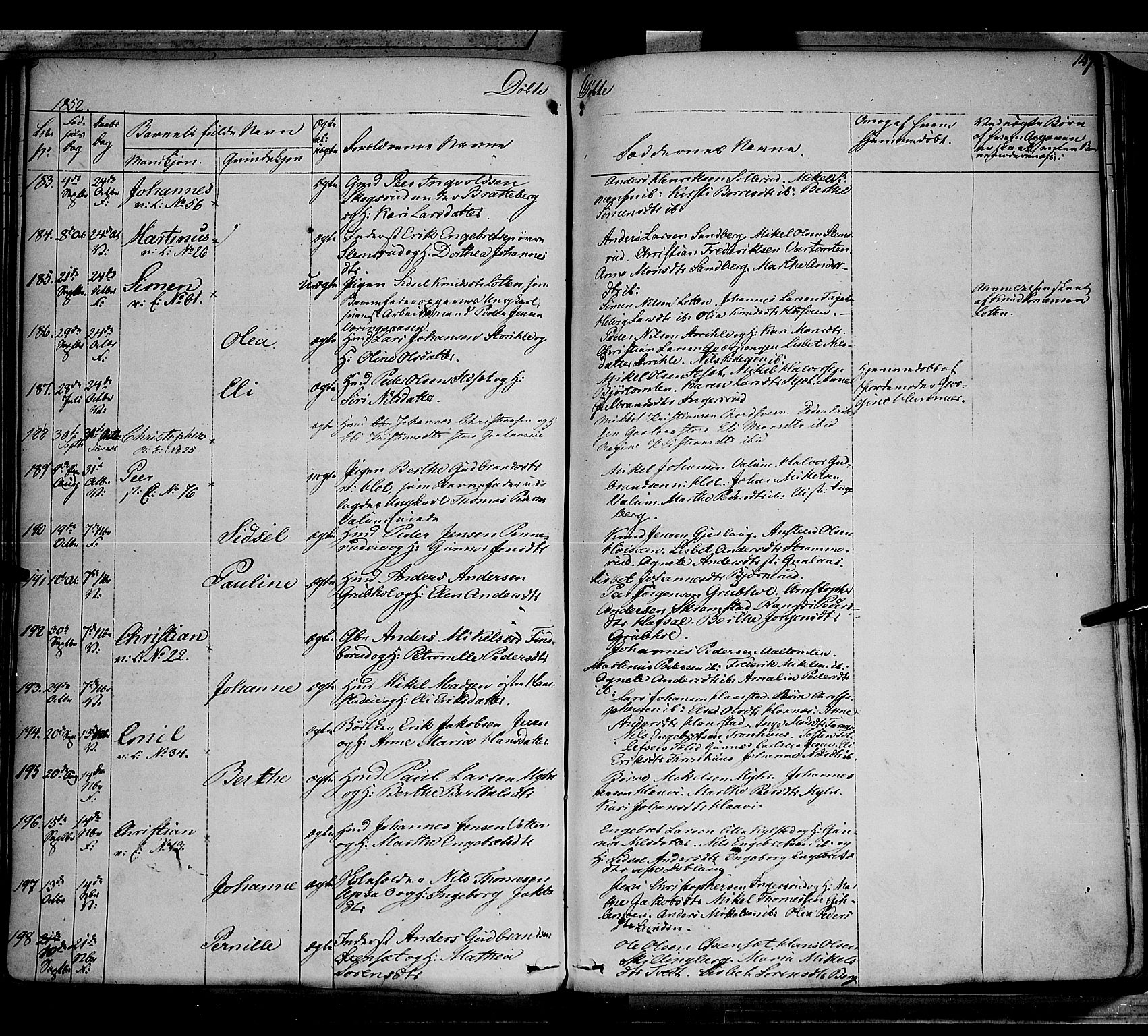 Vang prestekontor, Hedmark, AV/SAH-PREST-008/H/Ha/Haa/L0010: Parish register (official) no. 10, 1841-1855, p. 147