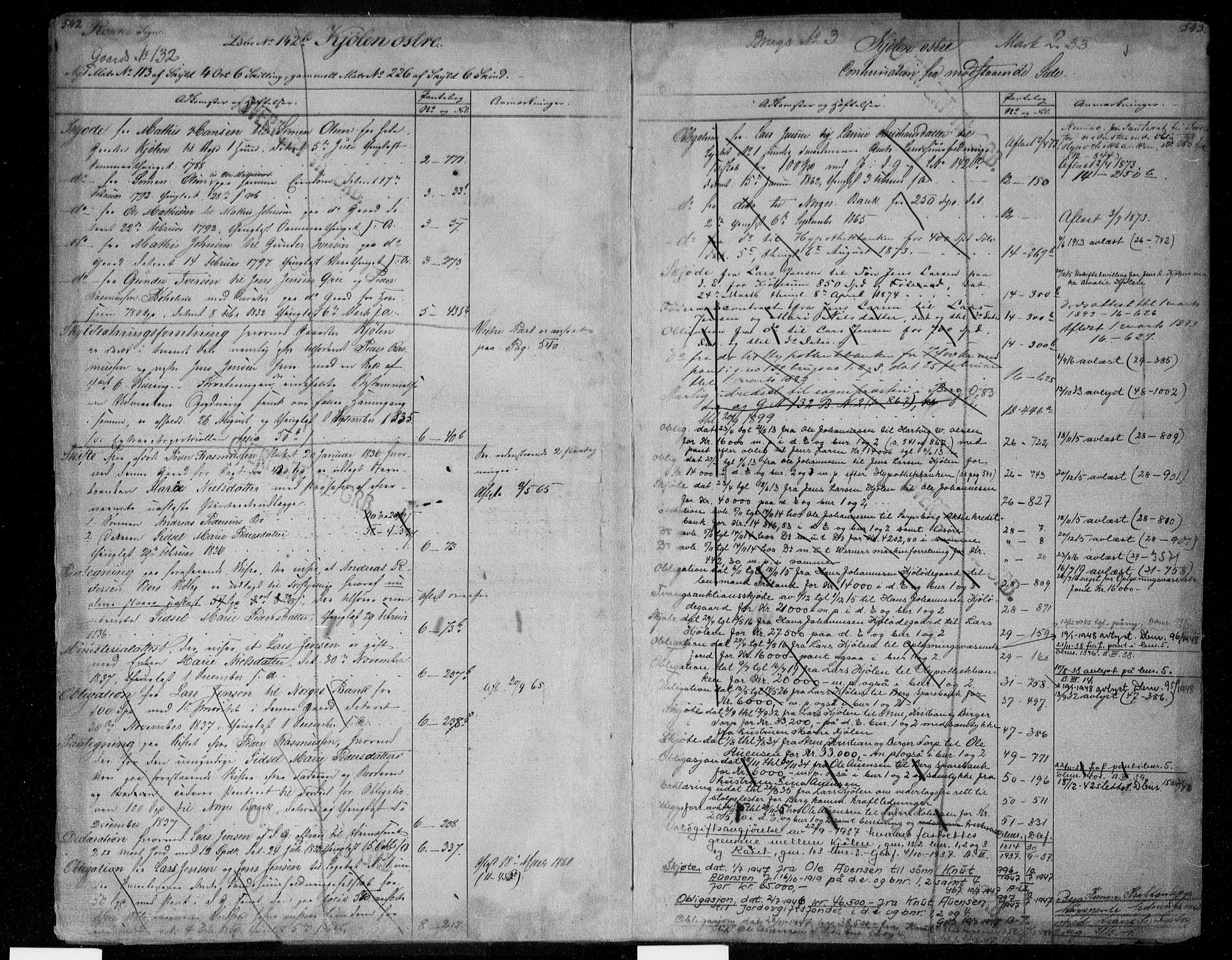 Idd og Marker sorenskriveri, AV/SAO-A-10283/G/Ga/Gac/L0004b: Mortgage register no. II 4b, 1848-1953, p. 542-543