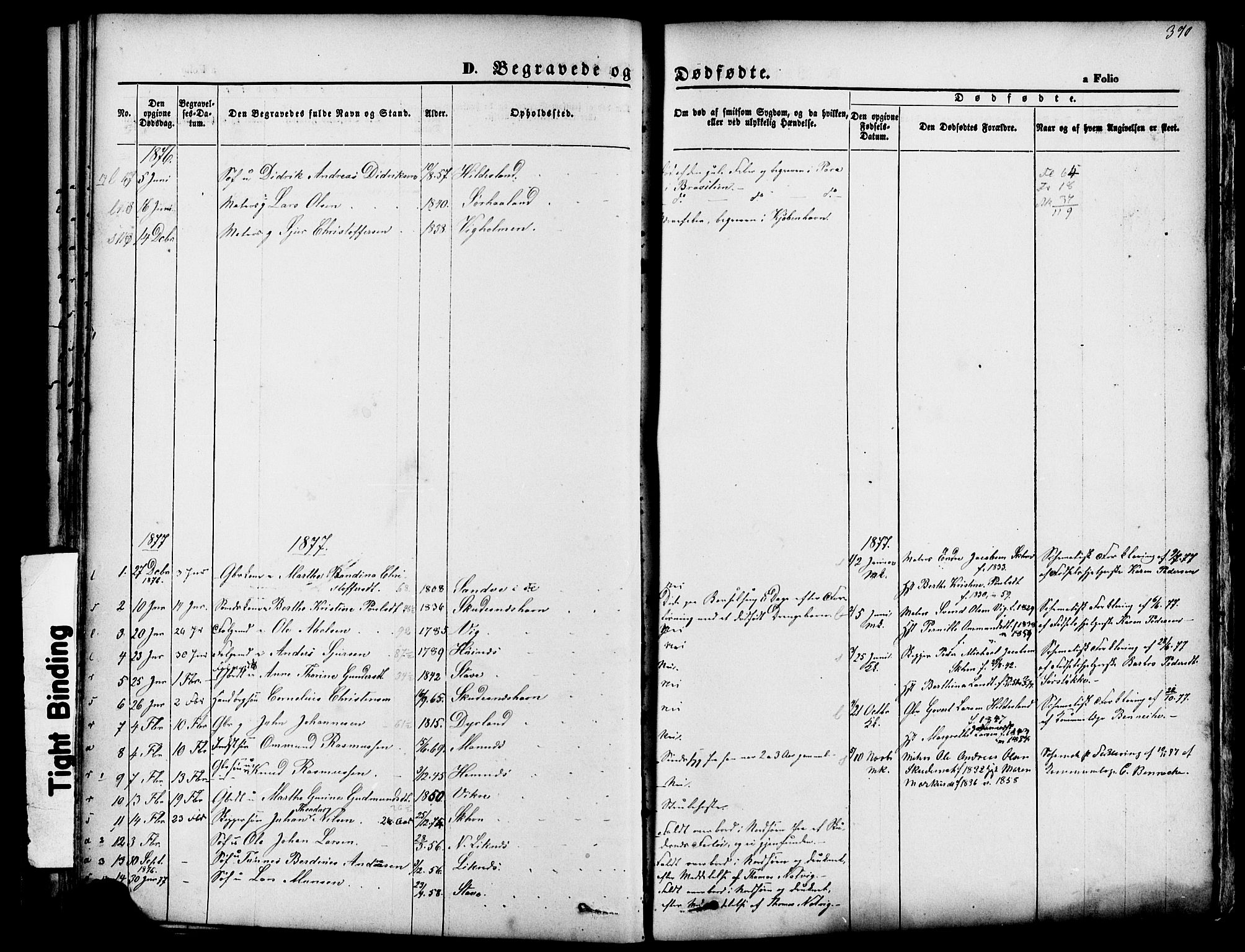 Skudenes sokneprestkontor, SAST/A -101849/H/Ha/Haa/L0006: Parish register (official) no. A 4, 1864-1881, p. 370