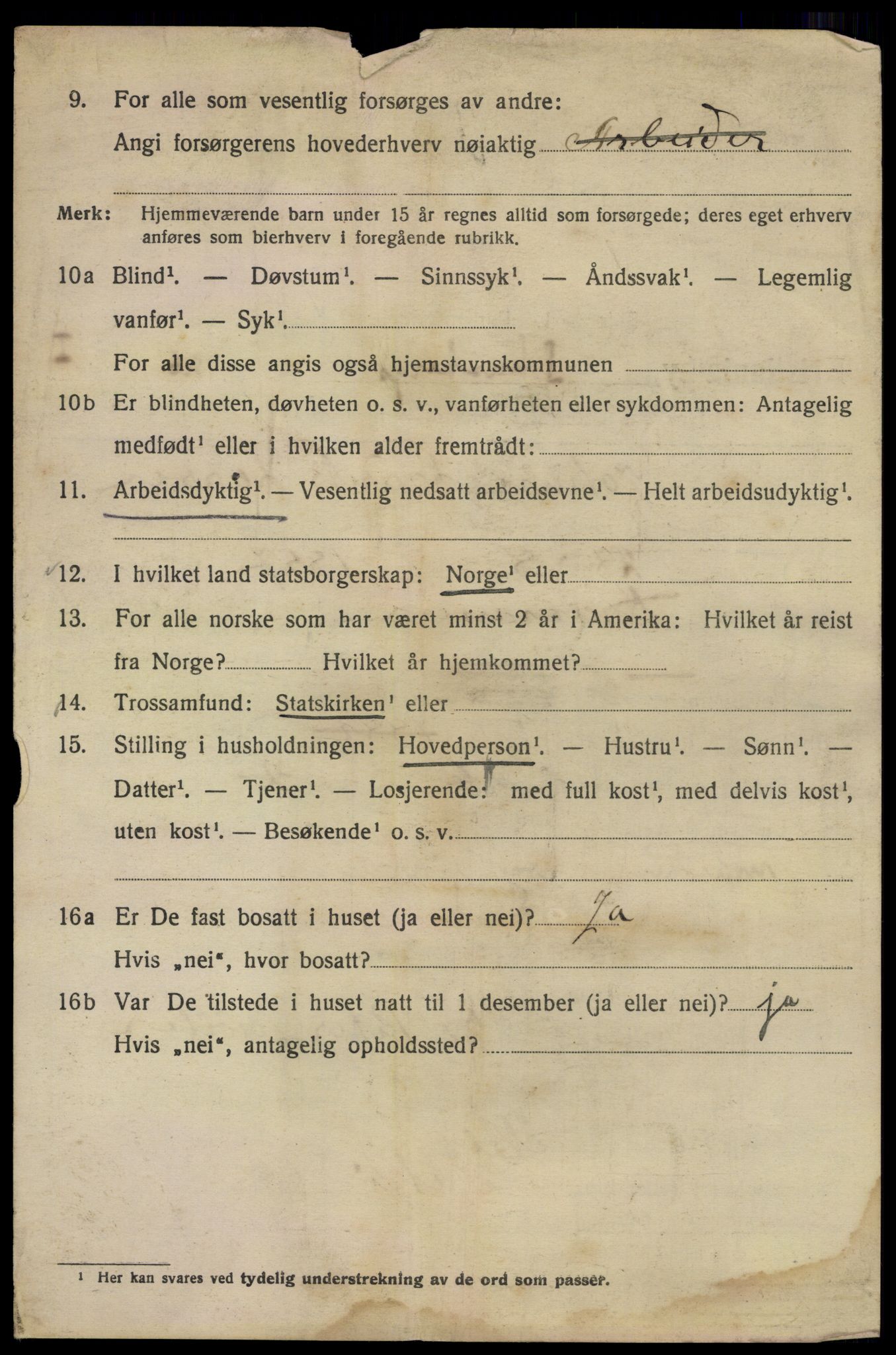 SAO, 1920 census for Kristiania, 1920, p. 540734