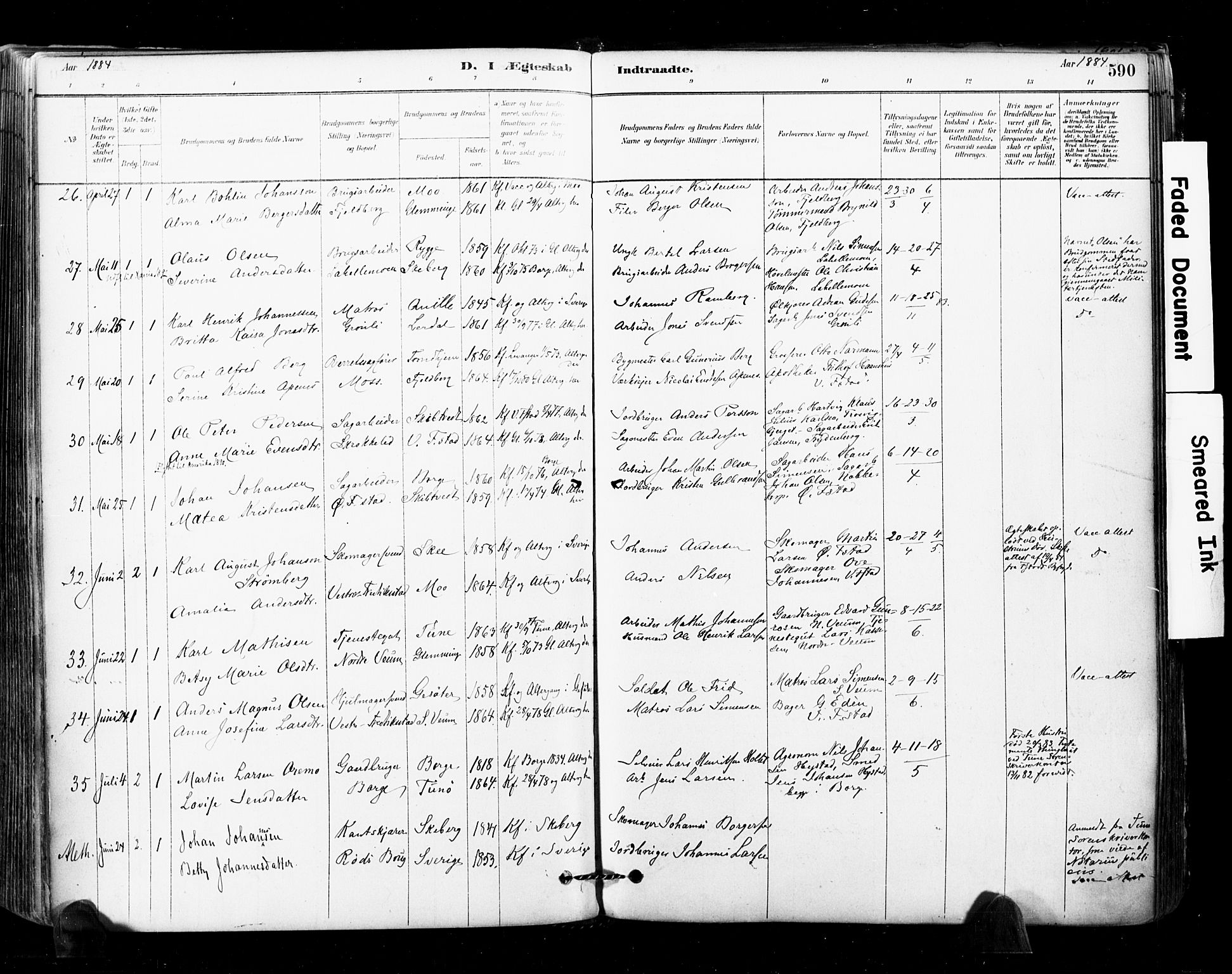 Glemmen prestekontor Kirkebøker, SAO/A-10908/F/Fa/L0011: Parish register (official) no. 11, 1878-1917, p. 590