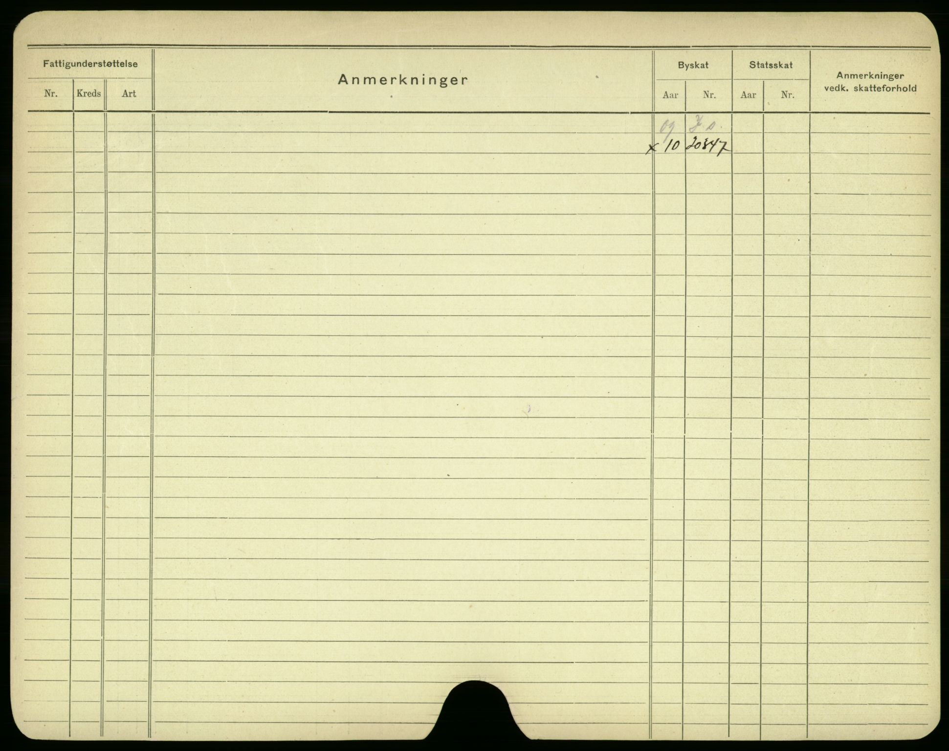 Oslo folkeregister, Registerkort, AV/SAO-A-11715/F/Fa/Fac/L0005: Menn, 1906-1914, p. 20b