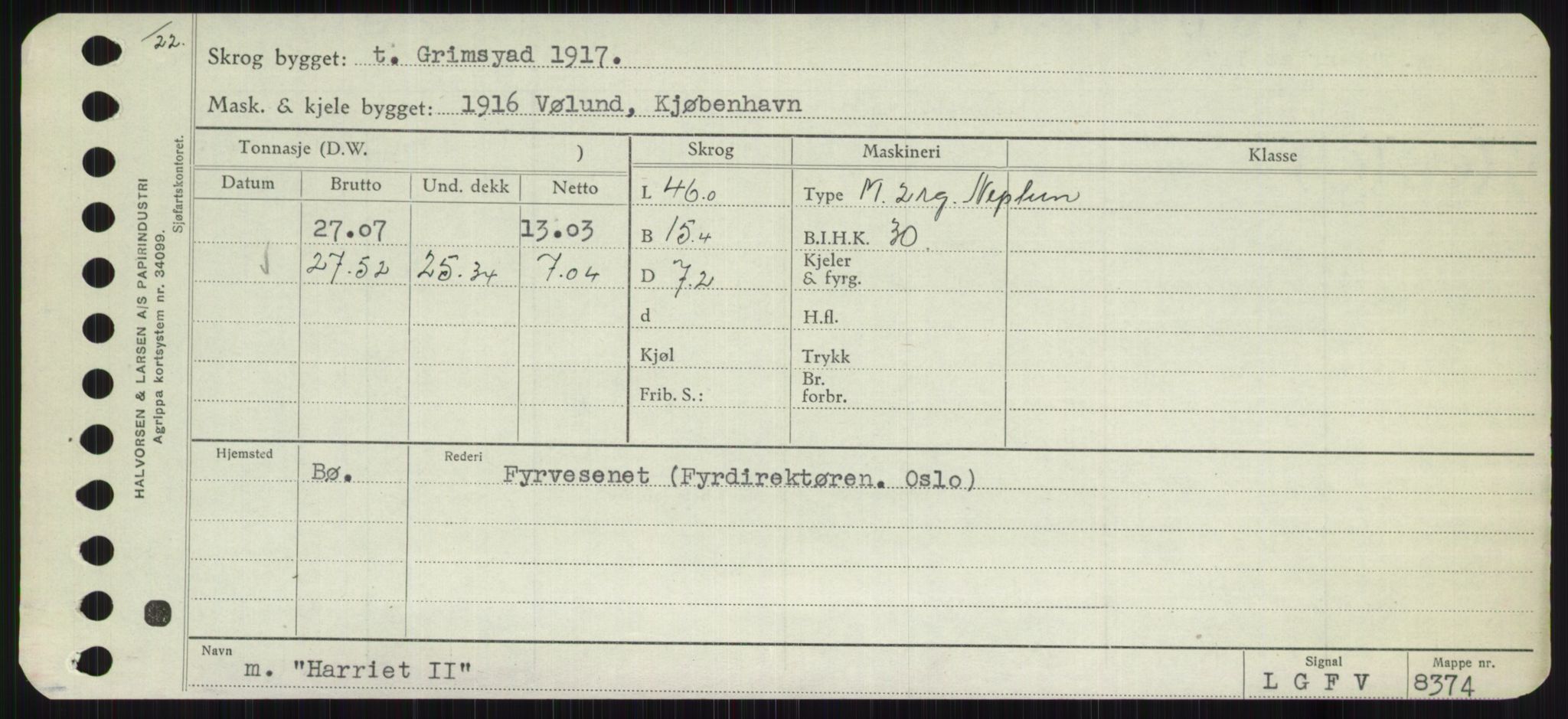 Sjøfartsdirektoratet med forløpere, Skipsmålingen, RA/S-1627/H/Ha/L0002/0002: Fartøy, Eik-Hill / Fartøy, G-Hill, p. 521