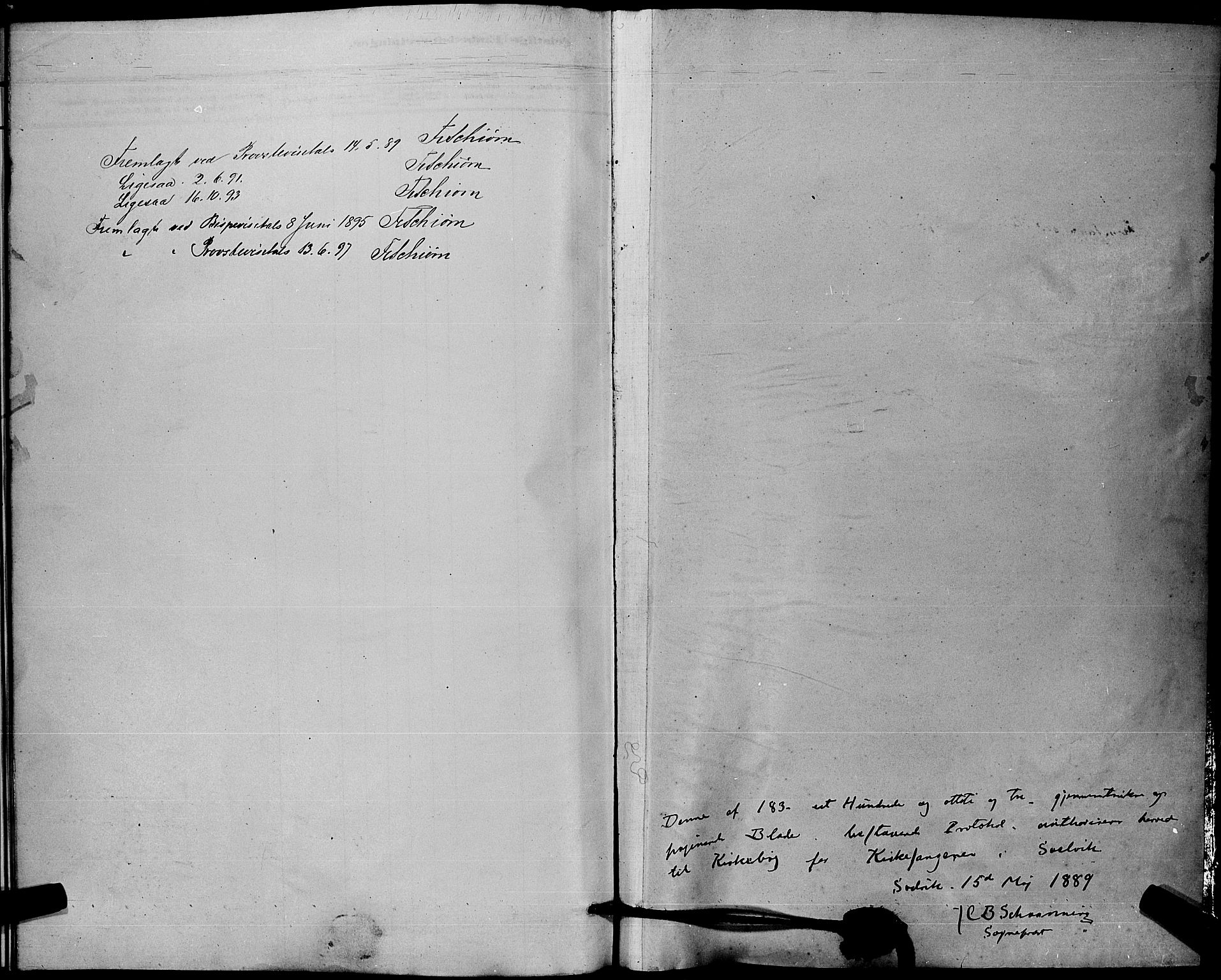 Strømm kirkebøker, AV/SAKO-A-322/G/Gb/L0001: Parish register (copy) no. II 1, 1889-1896