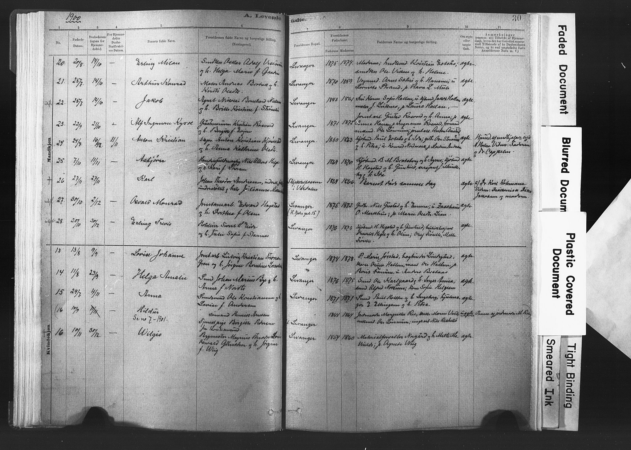 Ministerialprotokoller, klokkerbøker og fødselsregistre - Nord-Trøndelag, SAT/A-1458/720/L0189: Parish register (official) no. 720A05, 1880-1911, p. 30