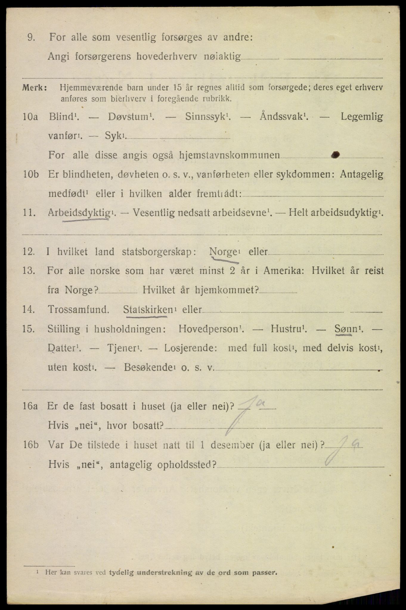 SAH, 1920 census for Stange, 1920, p. 15832