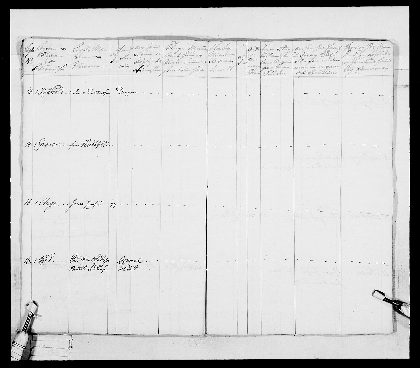 Generalitets- og kommissariatskollegiet, Det kongelige norske kommissariatskollegium, AV/RA-EA-5420/E/Eh/L0037: 1. Akershusiske nasjonale infanteriregiment, 1767-1773, p. 244