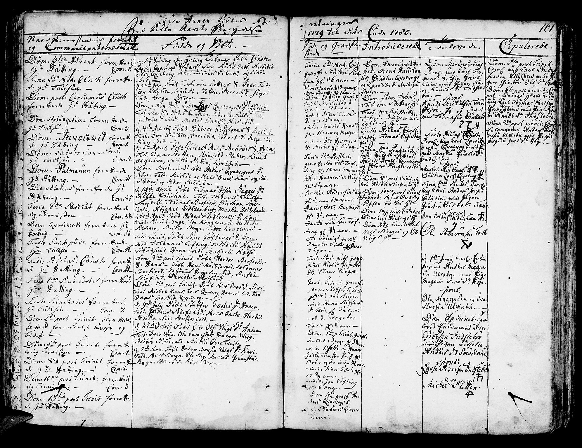 Lindås Sokneprestembete, AV/SAB-A-76701/H/Haa/Haaa/L0004: Parish register (official) no. A 4, 1764-1791, p. 161