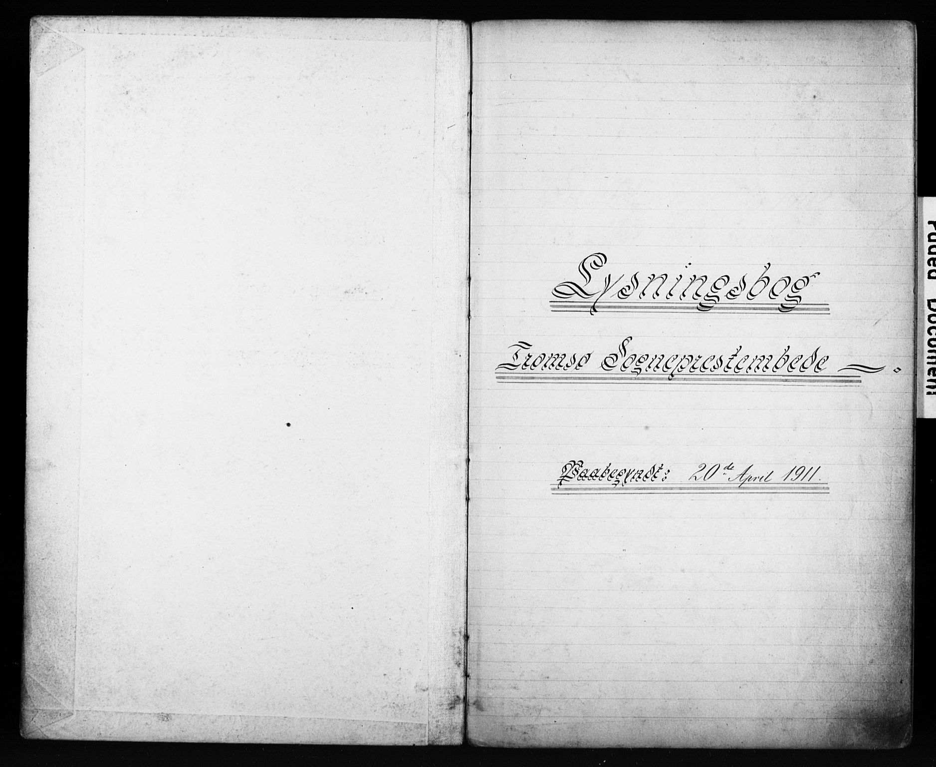 Tromsø sokneprestkontor/stiftsprosti/domprosti, AV/SATØ-S-1343/H/Hc/L0099/0007: Banns register no. 99.7, 1911-1915