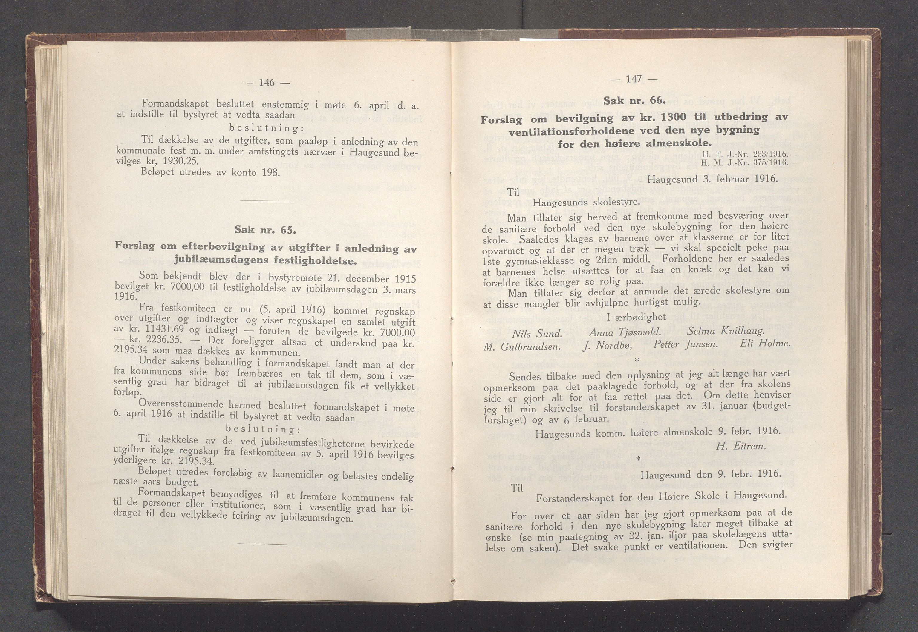 Haugesund kommune - Formannskapet og Bystyret, IKAR/A-740/A/Abb/L0002: Bystyreforhandlinger, 1908-1917, p. 746
