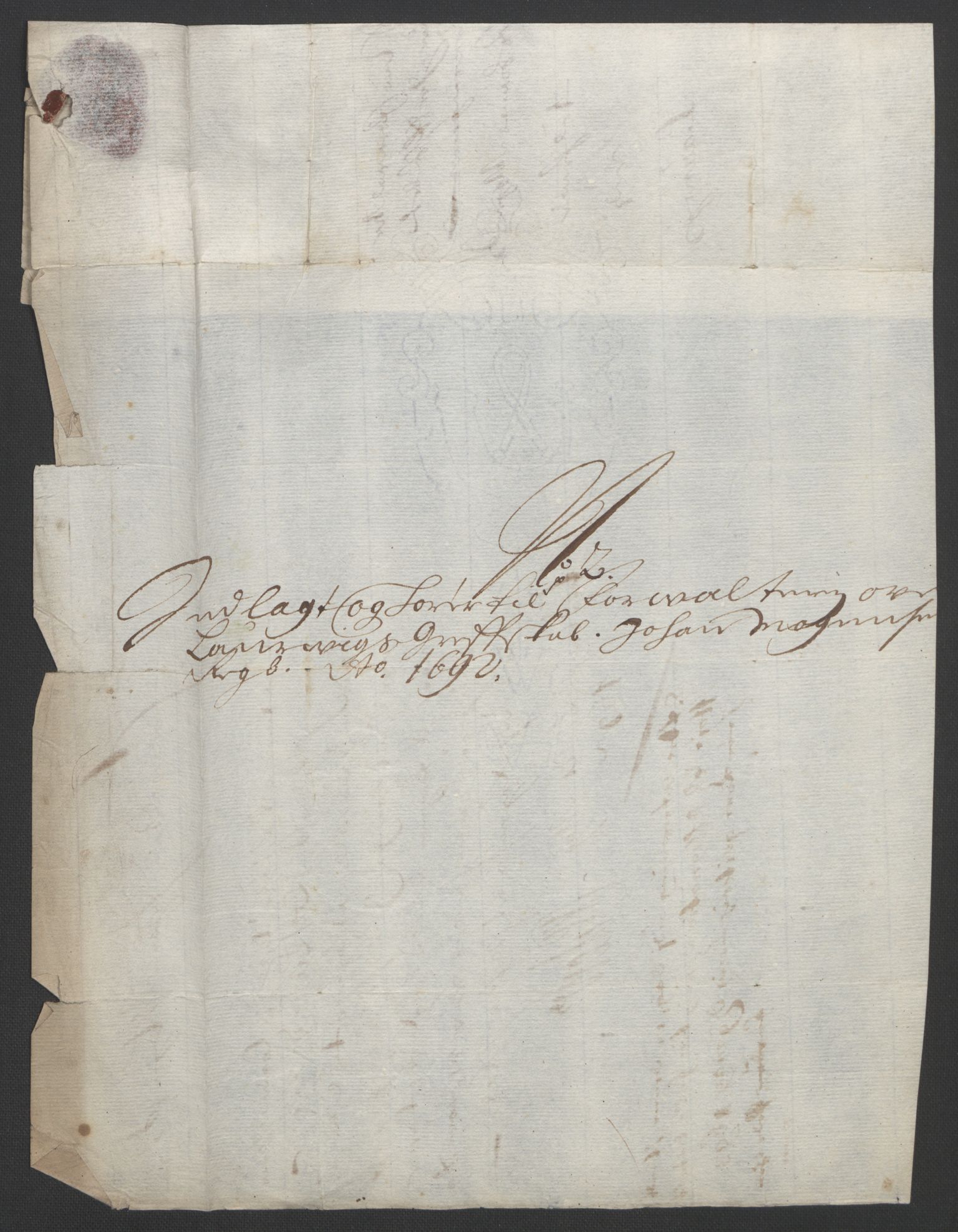 Rentekammeret inntil 1814, Reviderte regnskaper, Fogderegnskap, AV/RA-EA-4092/R33/L1973: Fogderegnskap Larvik grevskap, 1692, p. 202