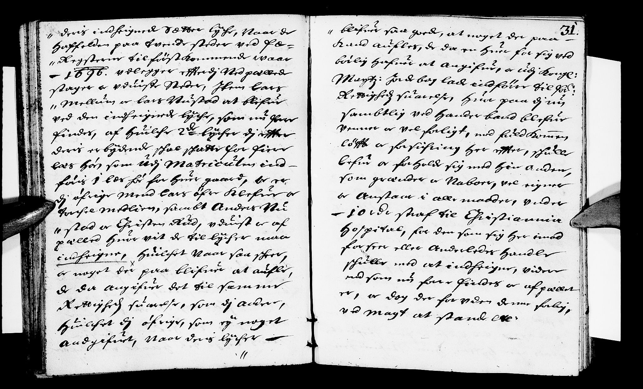 Sorenskriverier i Gudbrandsdalen, AV/SAH-TING-036/G/Gb/Gbb/L0018: Tingbok - Sør-Gudbrandsdal, 1695, p. 30b-31a