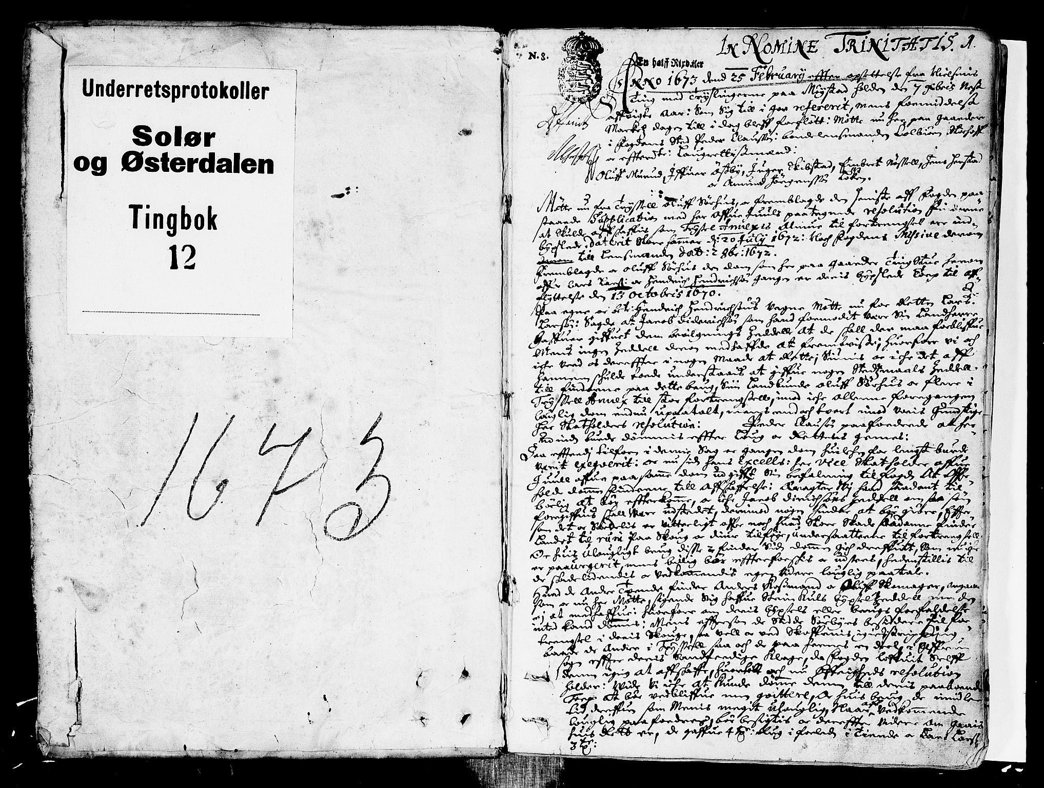 Solør og Østerdalen sorenskriveri, AV/SAH-TING-024/G/Gb/L0012: Tingbok, 1673, p. 0b-1a