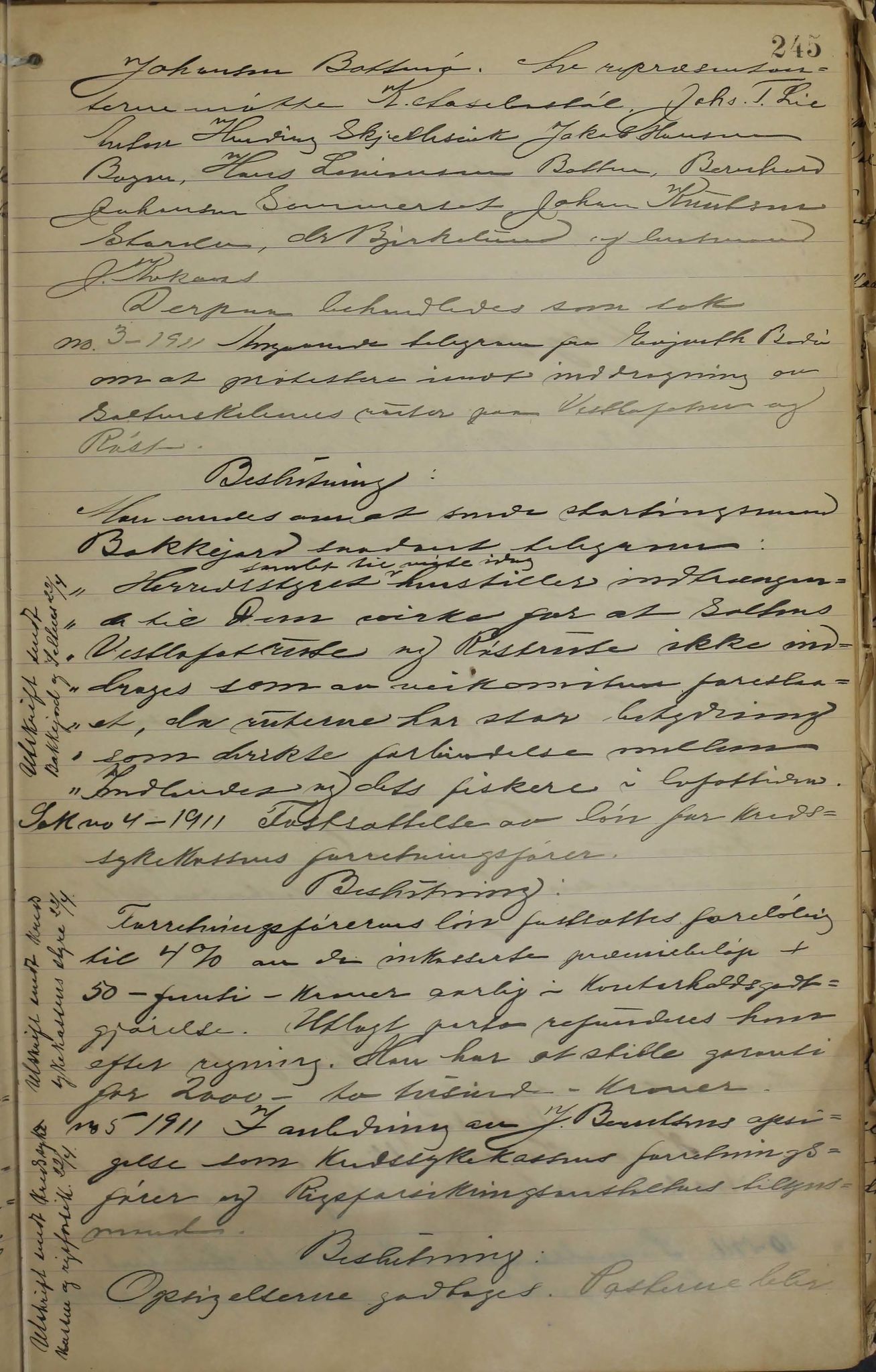 Tysfjord kommune. Formannskapet, AIN/K-18500.150/100/L0002: Forhandlingsprotokoll for Tysfjordens formandskap, 1895-1912