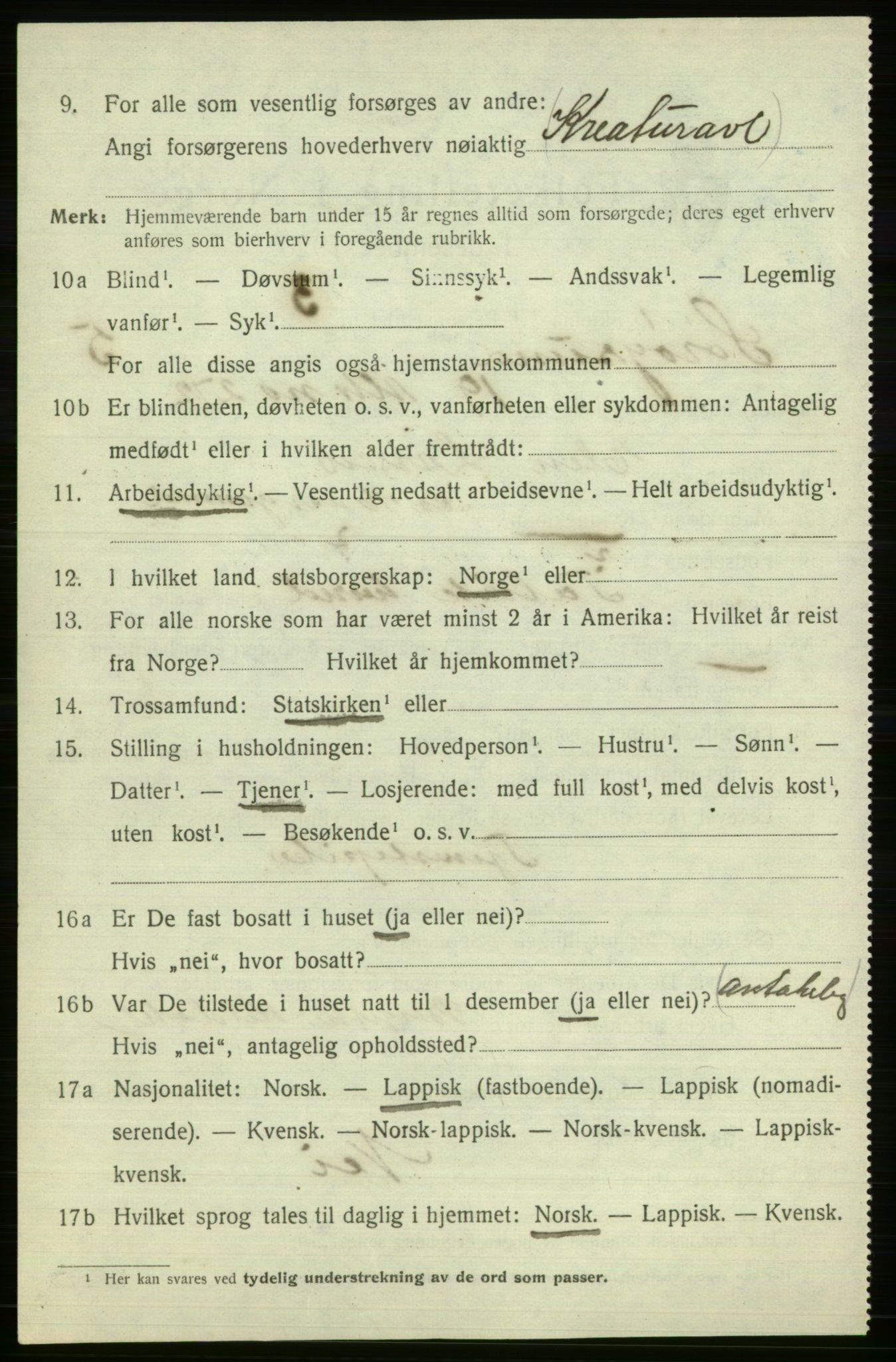 SATØ, 1920 census for Sørøysund rural district, 1920, p. 2559