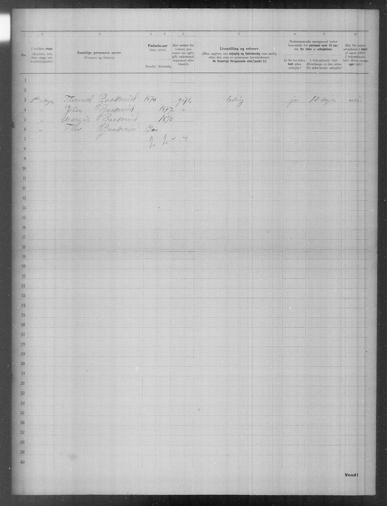 OBA, Municipal Census 1903 for Kristiania, 1903, p. 11403