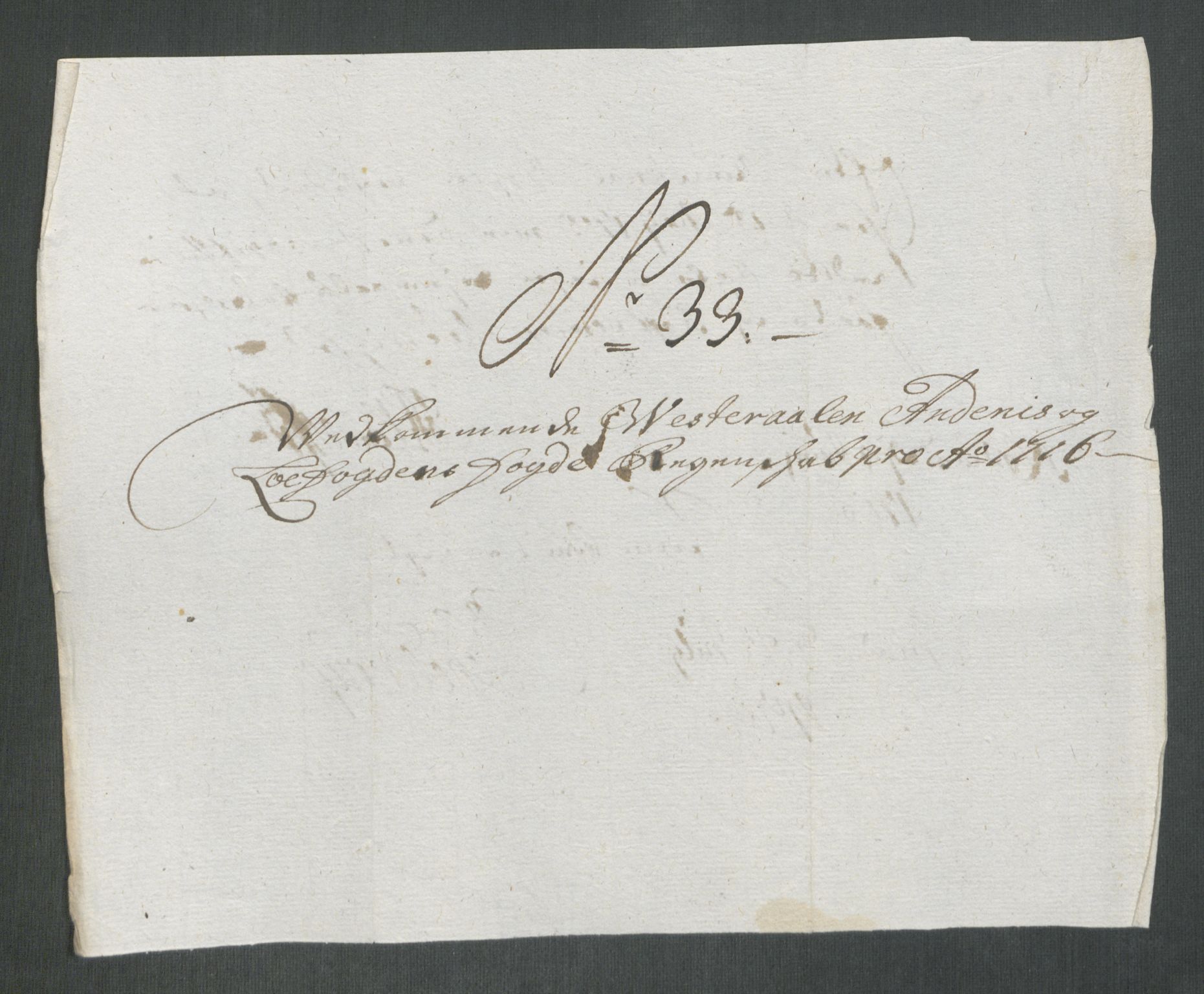 Rentekammeret inntil 1814, Reviderte regnskaper, Fogderegnskap, AV/RA-EA-4092/R67/L4682: Fogderegnskap Vesterålen, Andenes og Lofoten, 1716, p. 219