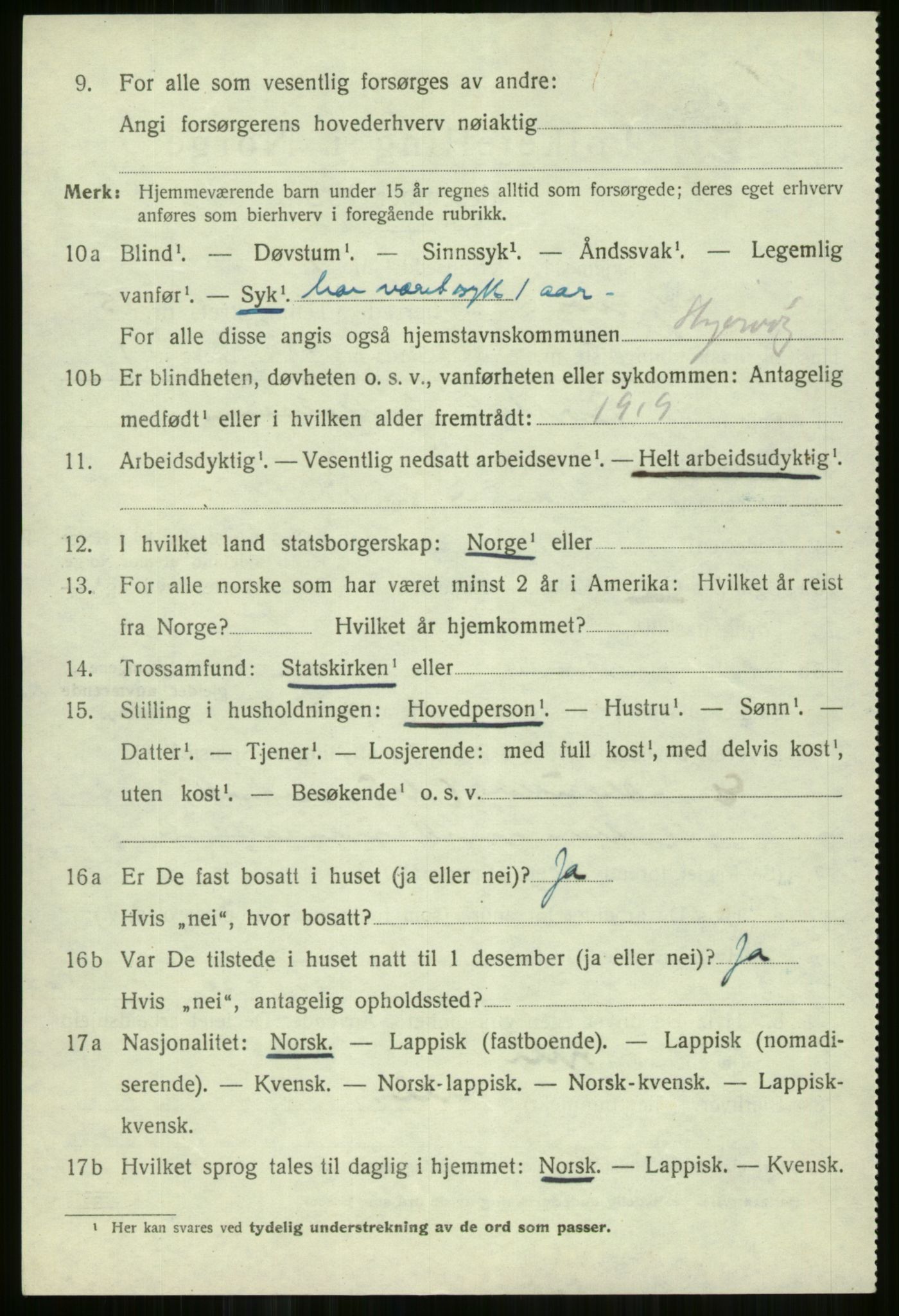 SATØ, 1920 census for Skjervøy, 1920, p. 7160