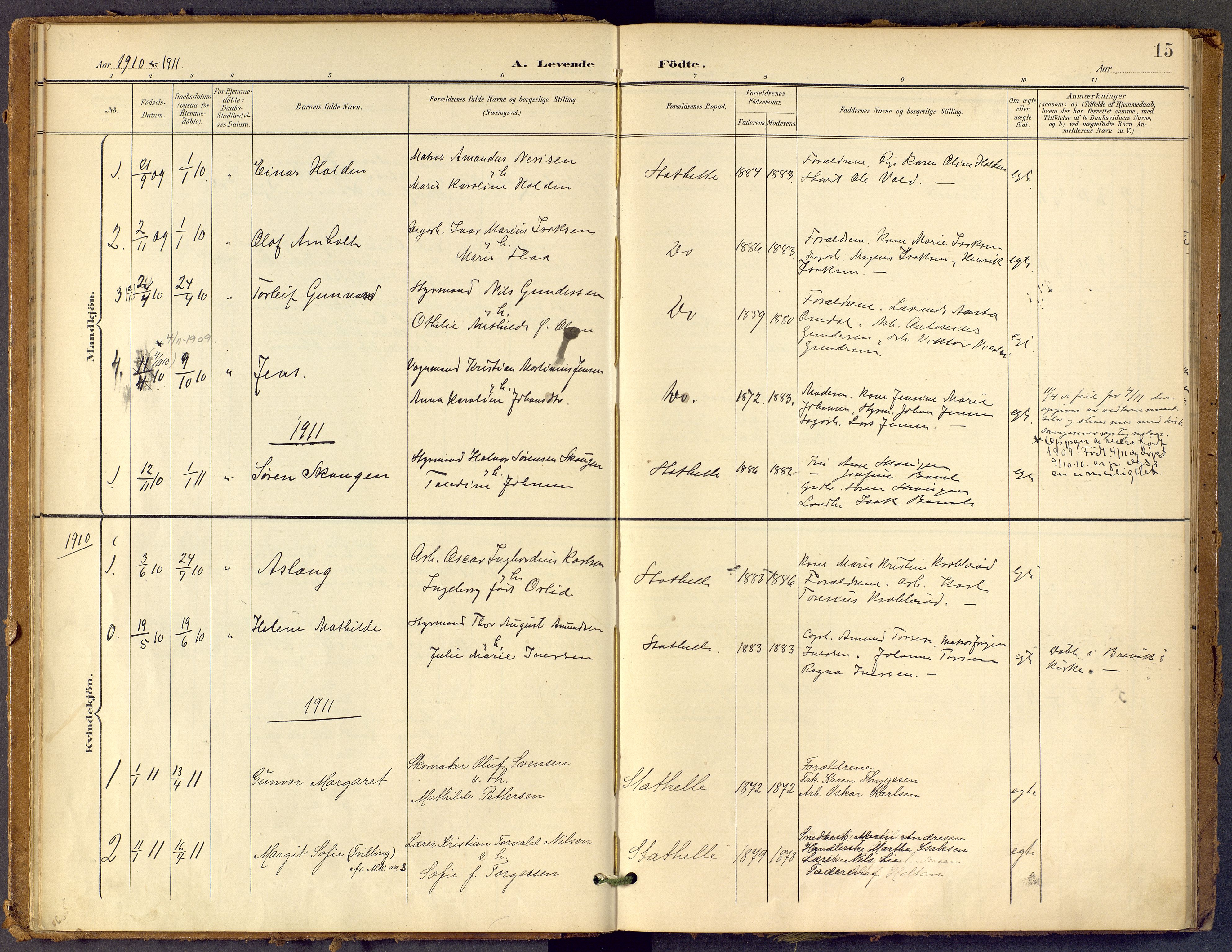 Bamble kirkebøker, SAKO/A-253/F/Fb/L0002: Parish register (official) no. II 2, 1900-1921, p. 15