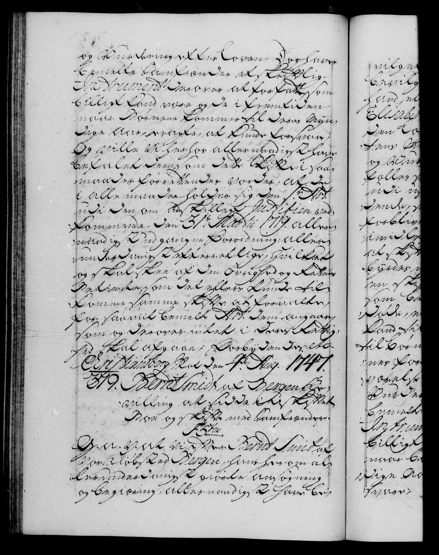 Danske Kanselli 1572-1799, AV/RA-EA-3023/F/Fc/Fca/Fcaa/L0035: Norske registre, 1746-1748, p. 389b