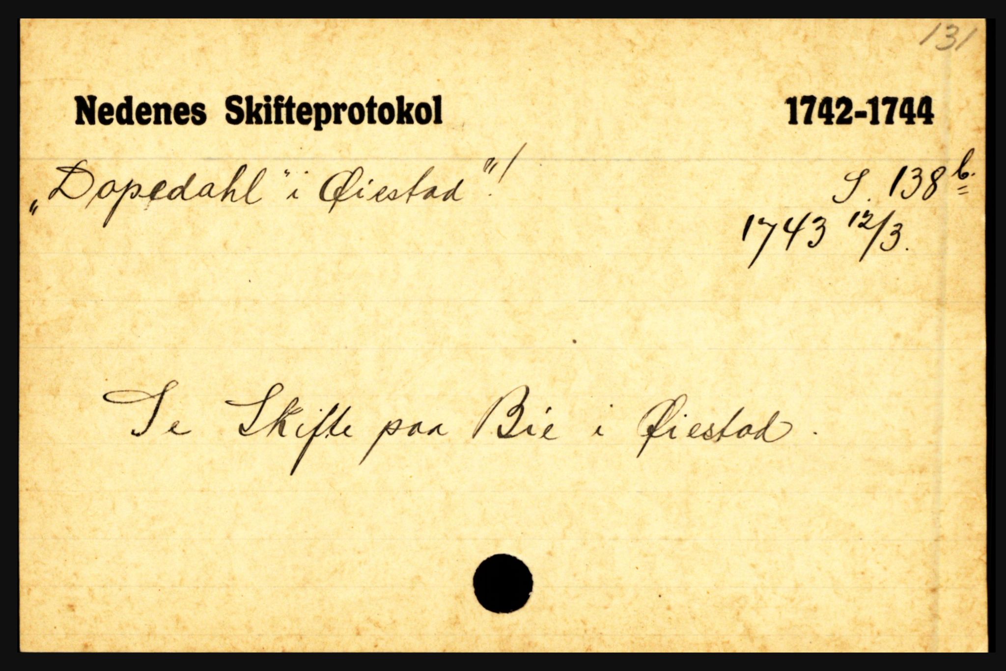 Nedenes sorenskriveri før 1824, AV/SAK-1221-0007/H, p. 5407