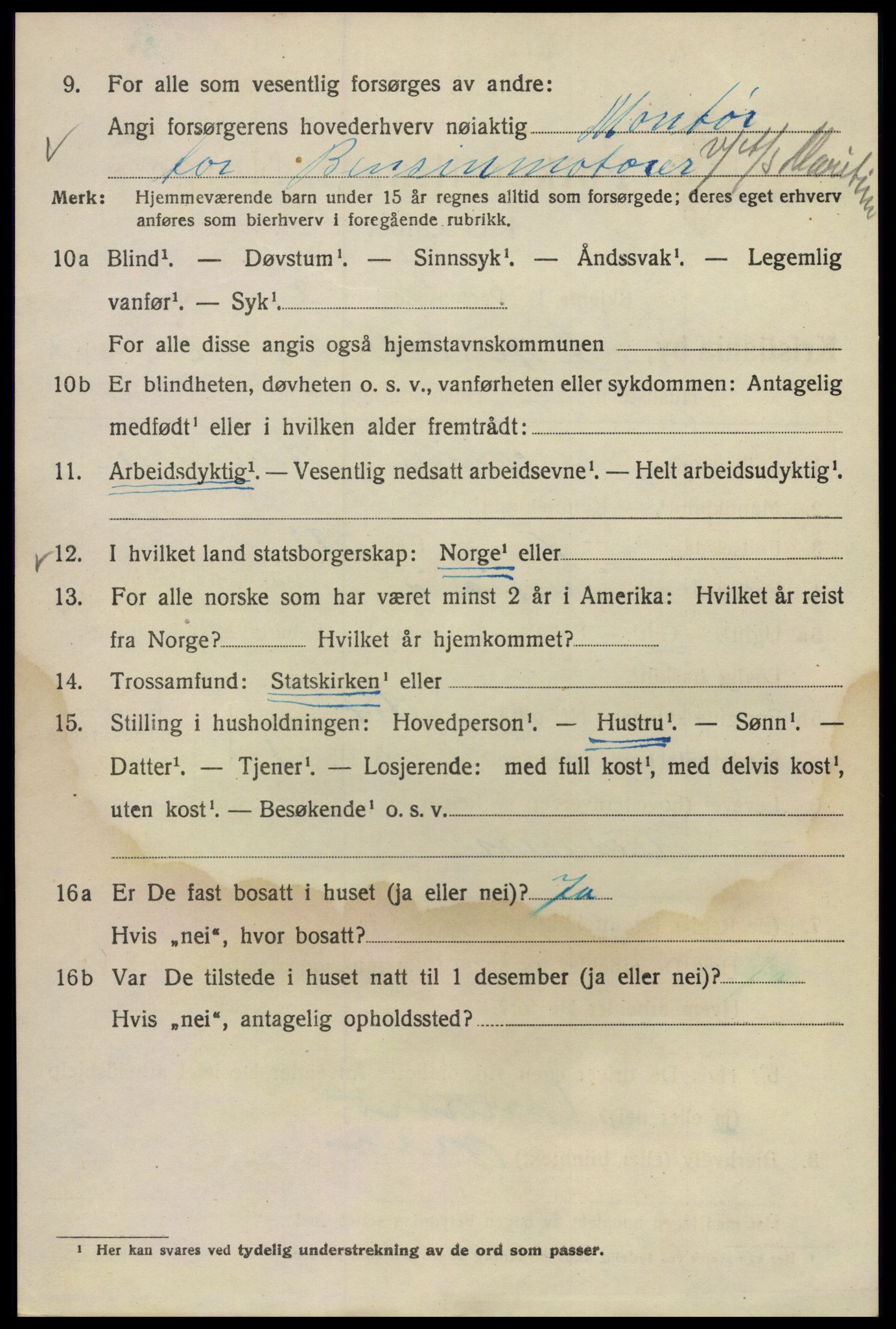 SAO, 1920 census for Kristiania, 1920, p. 656156