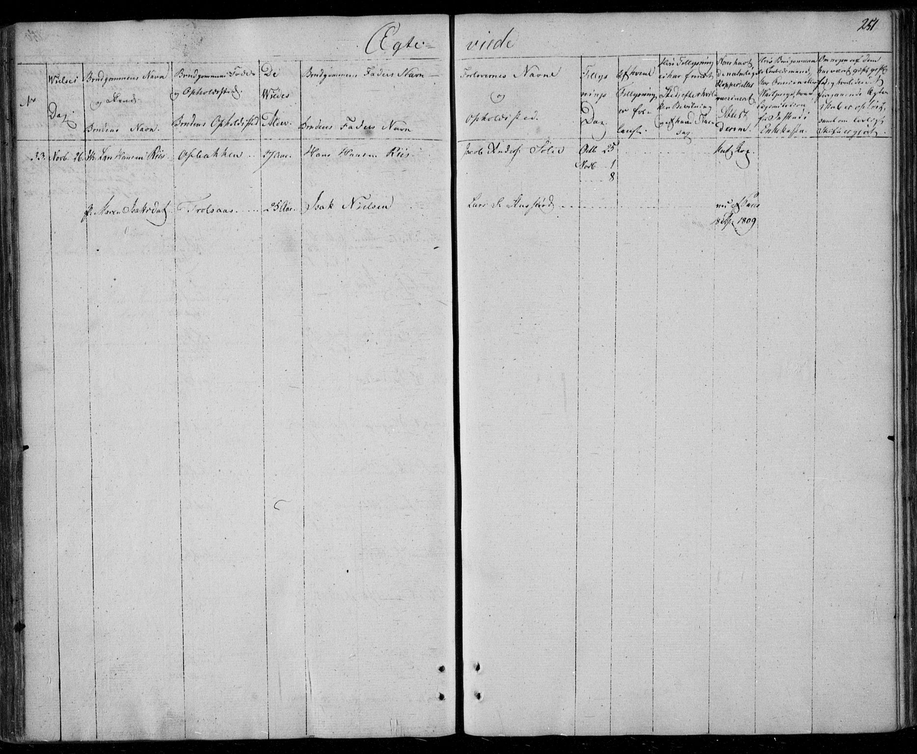 Gjerpen kirkebøker, AV/SAKO-A-265/F/Fa/L0005: Parish register (official) no. I 5, 1823-1829, p. 251