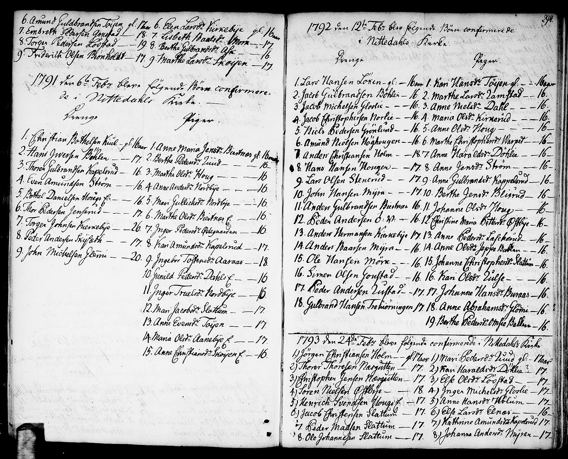 Nittedal prestekontor Kirkebøker, SAO/A-10365a/F/Fa/L0002: Parish register (official) no. I 2, 1779-1814, p. 294