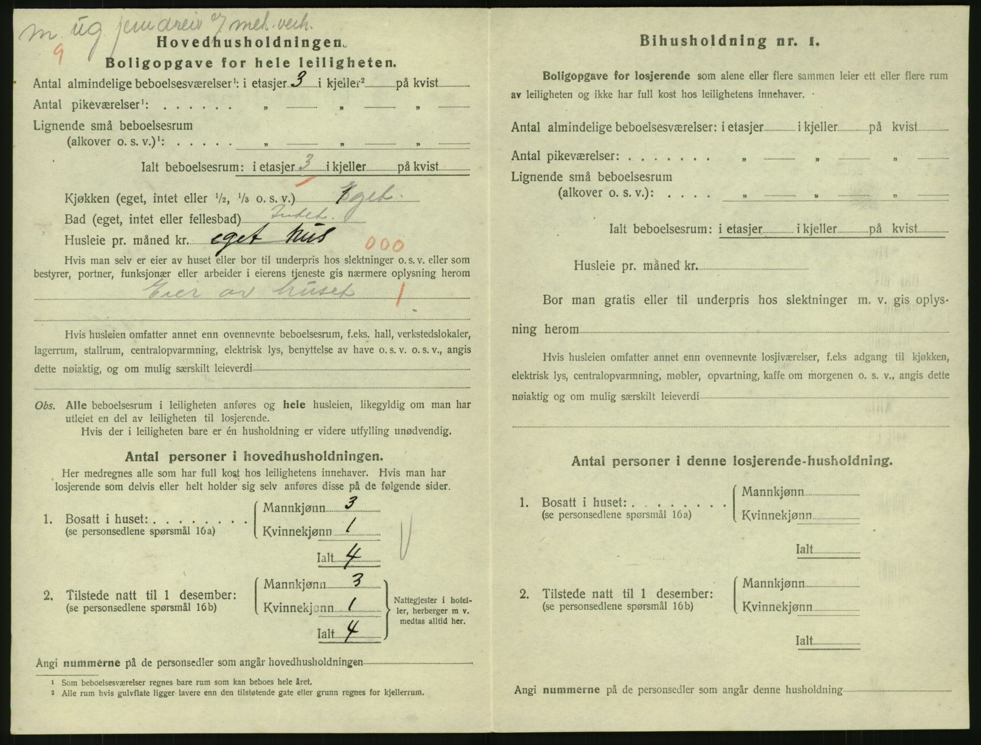 SAK, 1920 census for Arendal, 1920, p. 9151