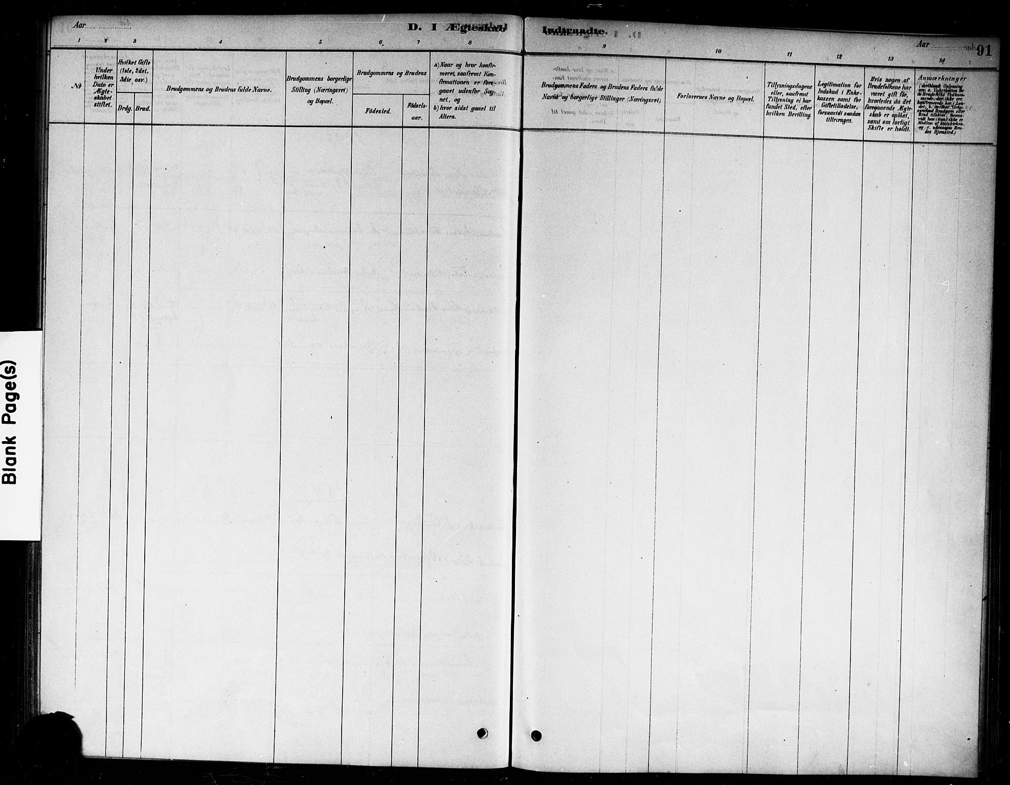 Moss prestekontor Kirkebøker, SAO/A-2003/F/Fc/L0001: Parish register (official) no. III 1, 1878-1894, p. 91