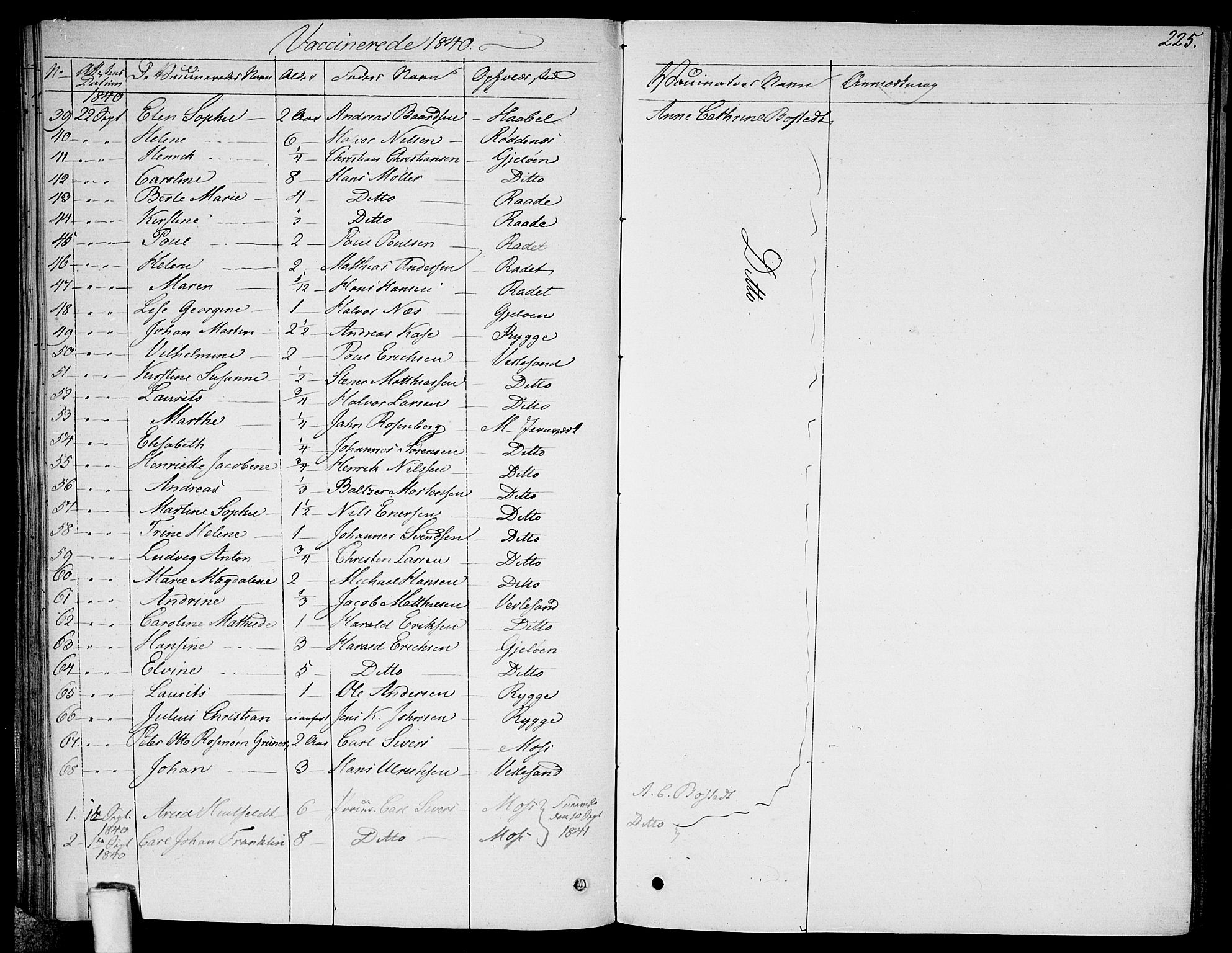 Moss prestekontor Kirkebøker, AV/SAO-A-2003/F/Fa/L0006: Parish register (official) no. I 6, 1829-1844, p. 225