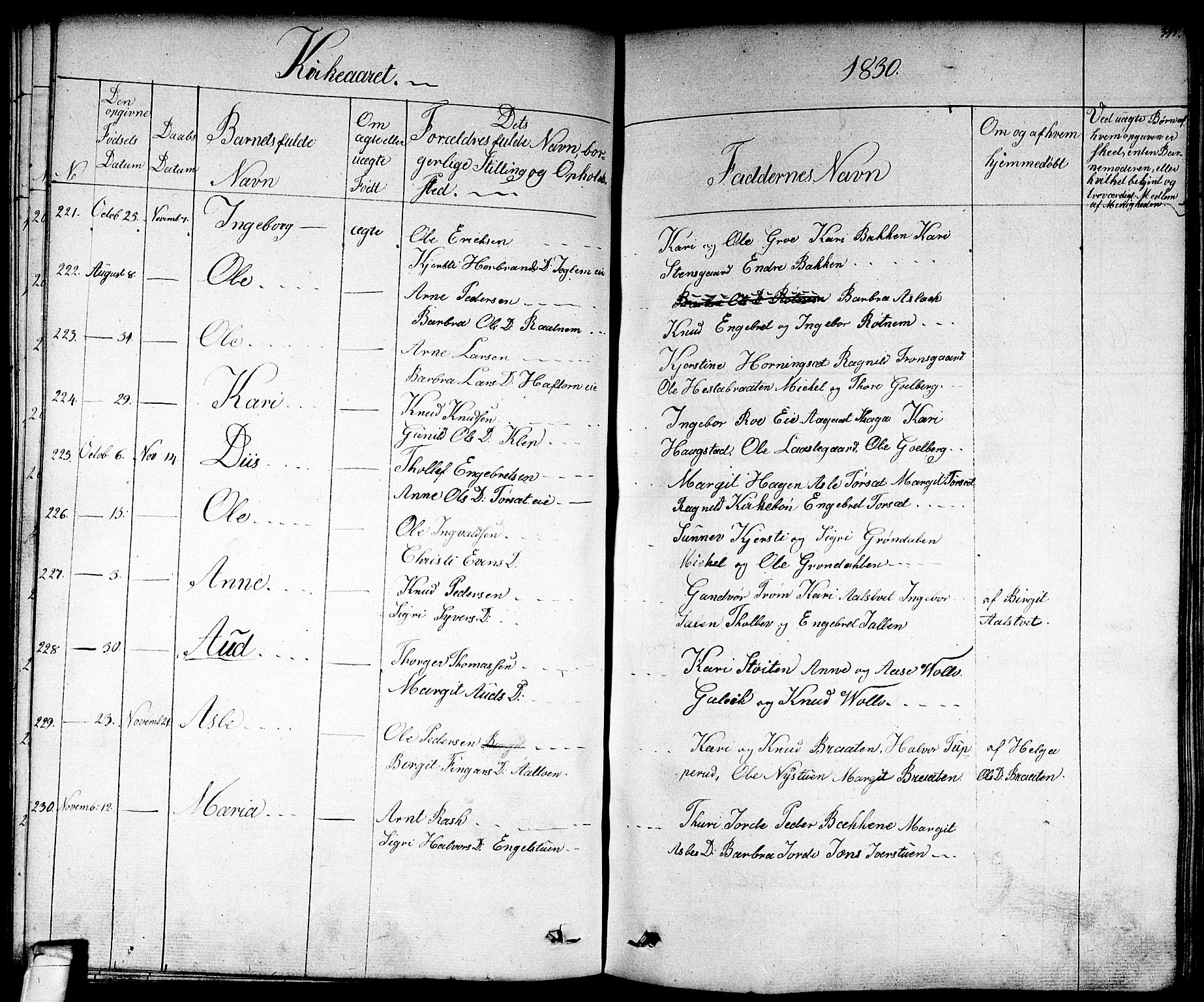 Nes kirkebøker, SAKO/A-236/F/Fa/L0008: Parish register (official) no. 8, 1824-1834, p. 344-345