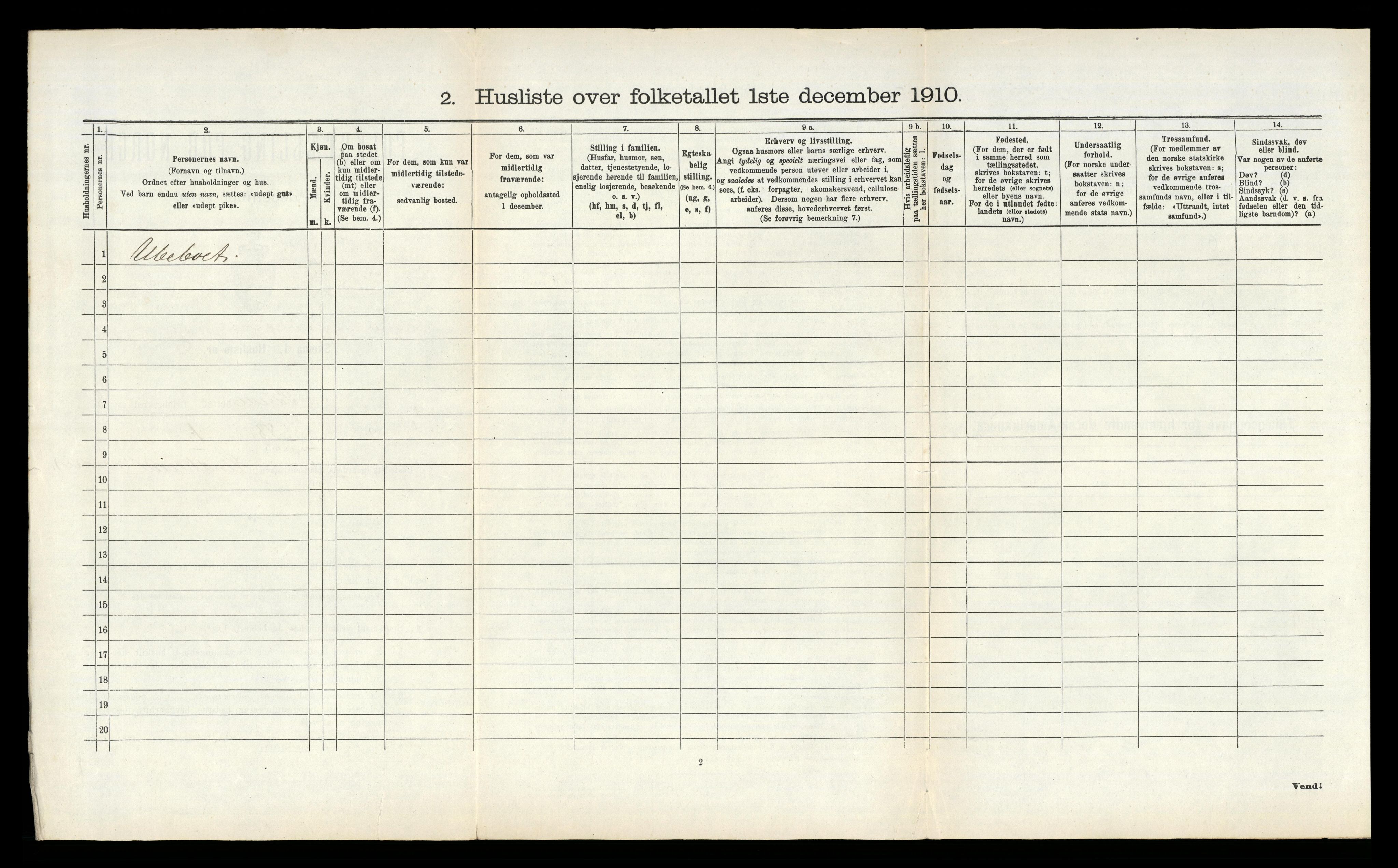 RA, 1910 census for Sauherad, 1910, p. 912