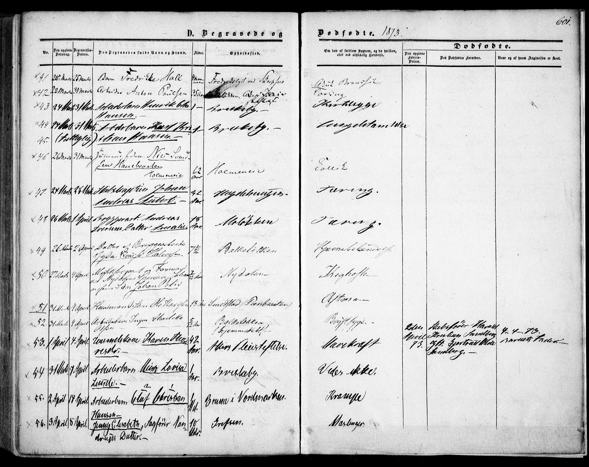 Vestre Aker prestekontor Kirkebøker, SAO/A-10025/F/Fa/L0002: Parish register (official) no. 2, 1855-1877, p. 601