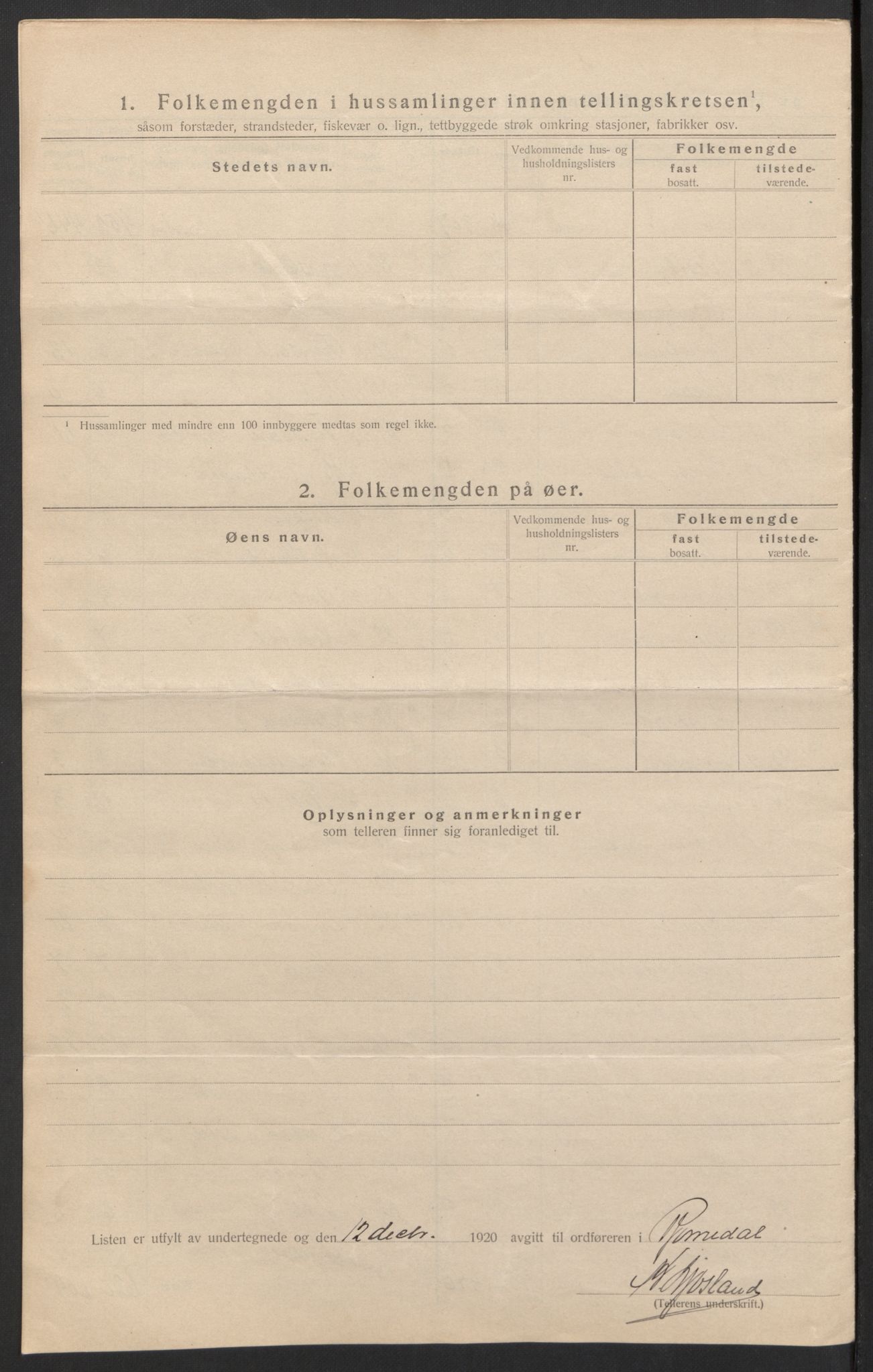 SAH, 1920 census for Romedal, 1920, p. 24